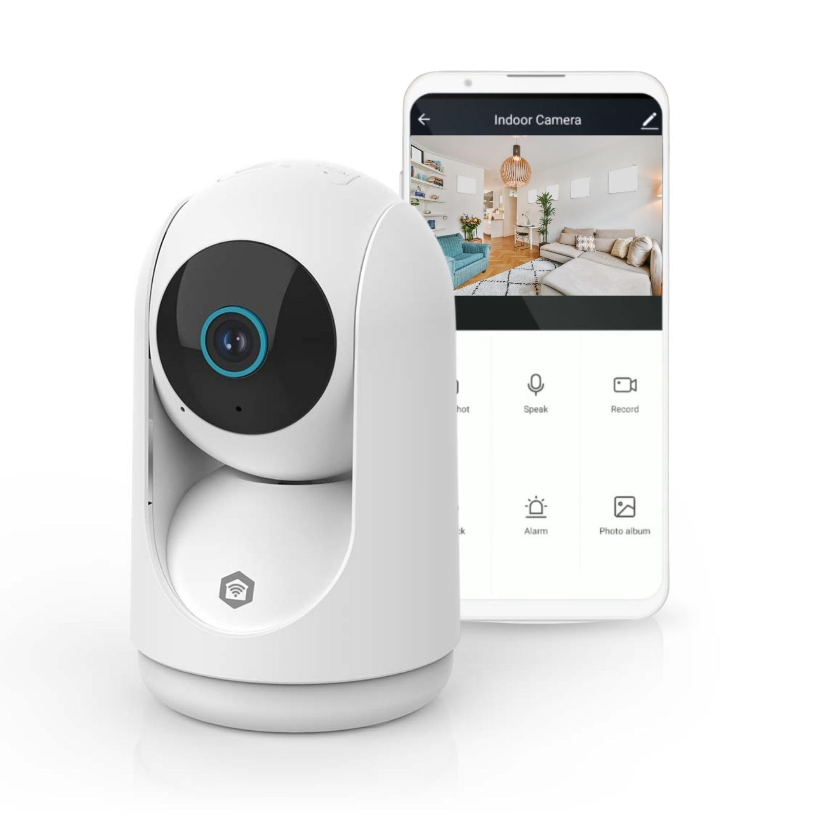 NEDIS SmartLife Innenkamera | 3MP Full HD 1296p | Pan tilt | Cloud Storage (optional) / microSD (not entha 