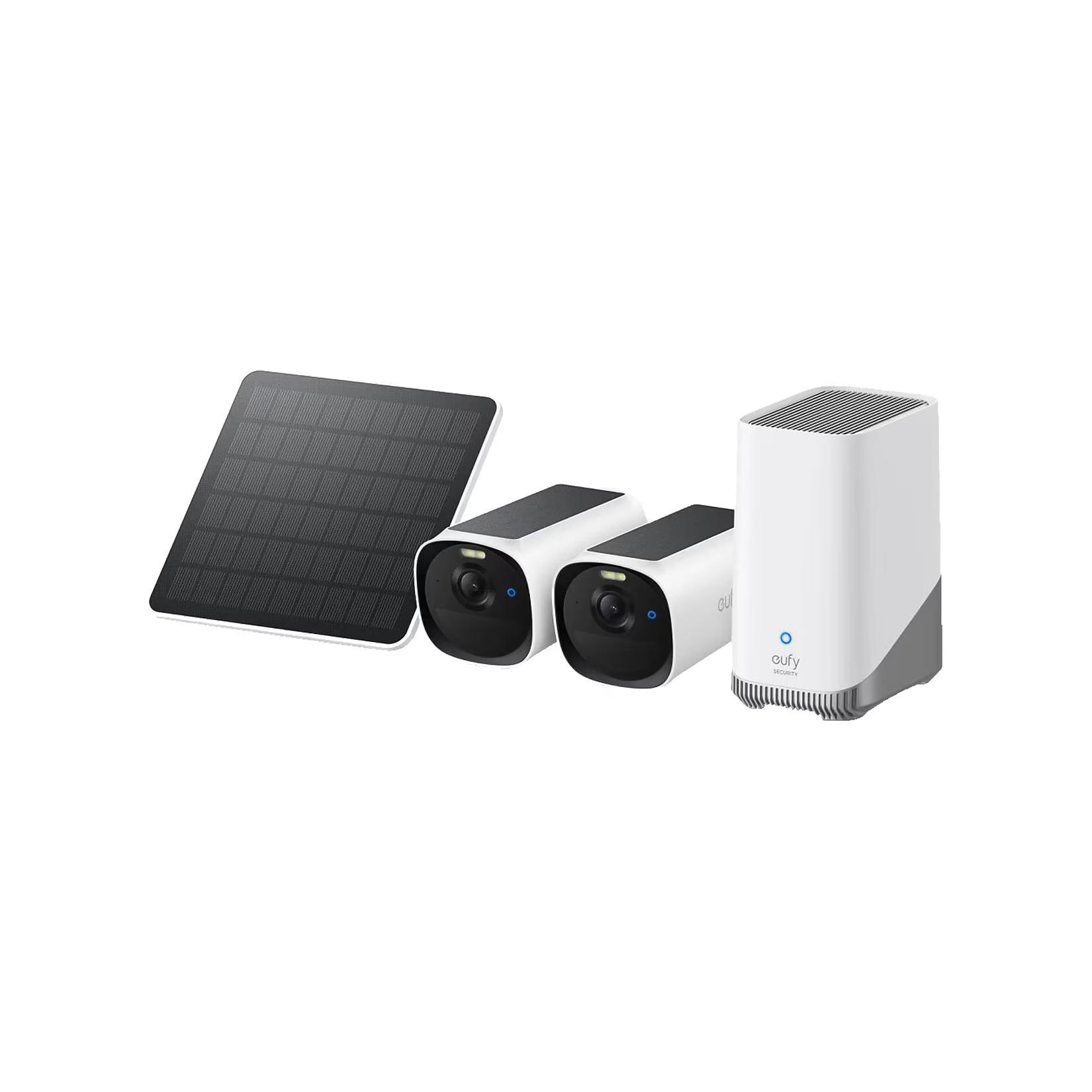 eufy Cam E40 2-Cam Kit + HomeBase S380 (&Uuml;berwachungskamera, f&uuml;r den Au&szlig;enbereich, WLAN, Alexa, Google Assistent, steuerbar &uuml;ber App) 