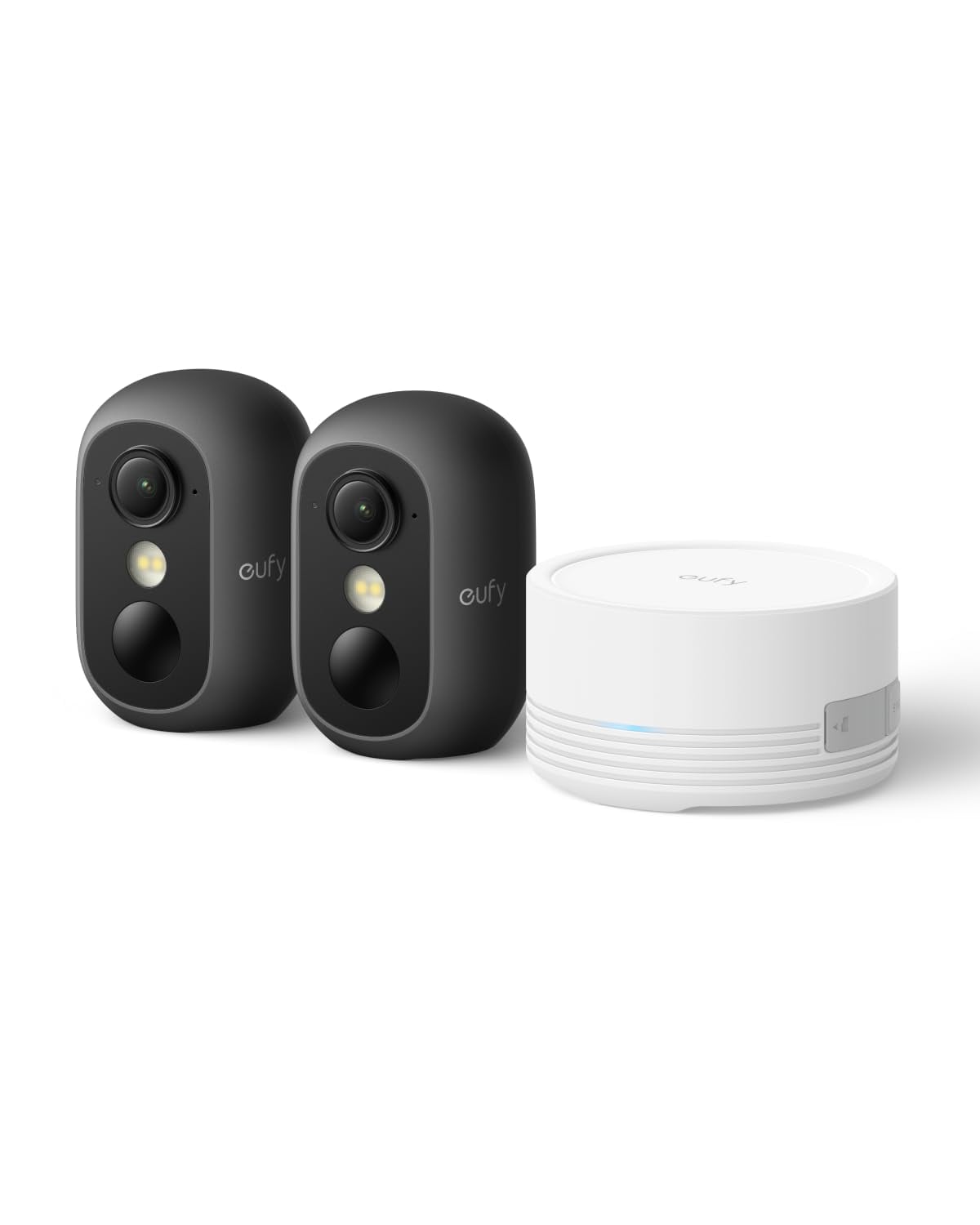 eufy Cam C35 2-Cam Kit, inkl. Homebase Mini, Schwarz 