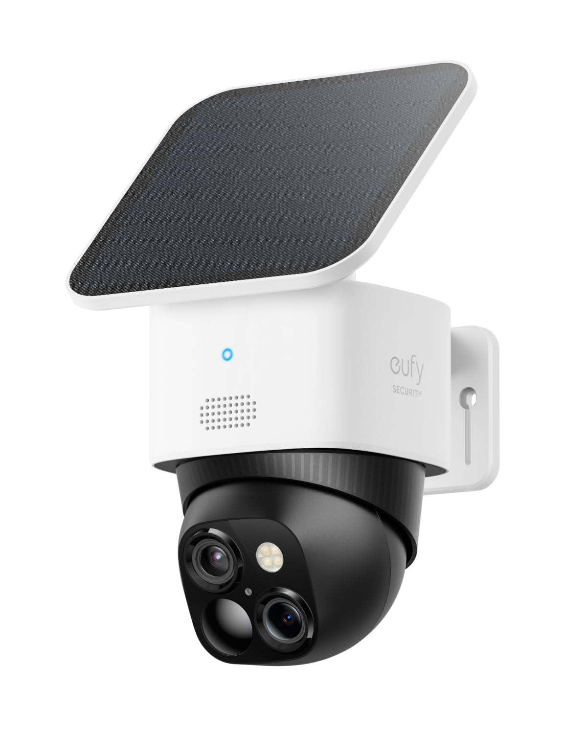eufy SoloCam S340 Au&szlig;enkamera mit Doppelobjektiv und Solarpanel, Schwarz/Wei&szlig; (Amazon Alexa, Google Assistant, T81703W1) 