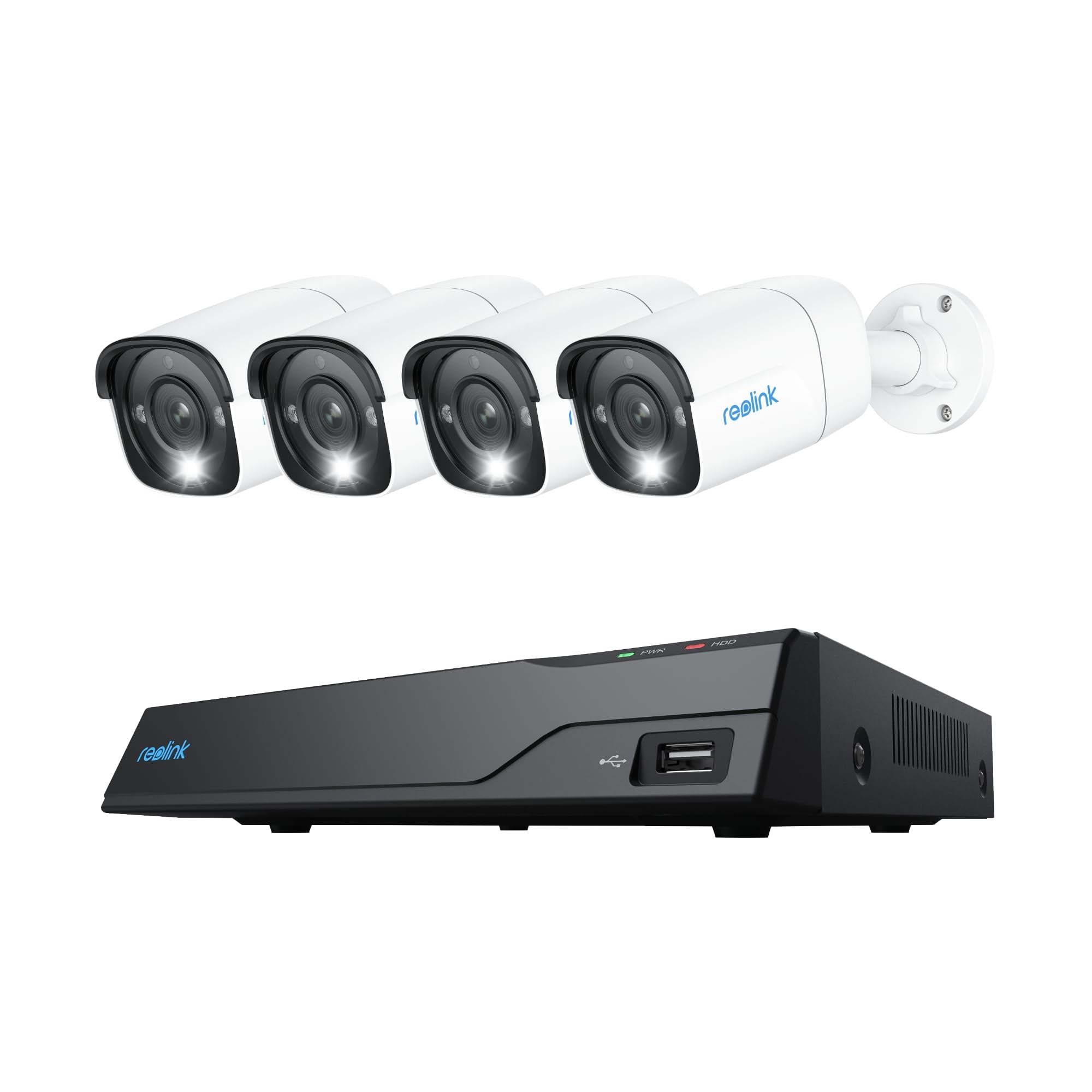 Reolink REO - NVS8 12MB4 POE NVR SET &Uuml;berwachungskameras 