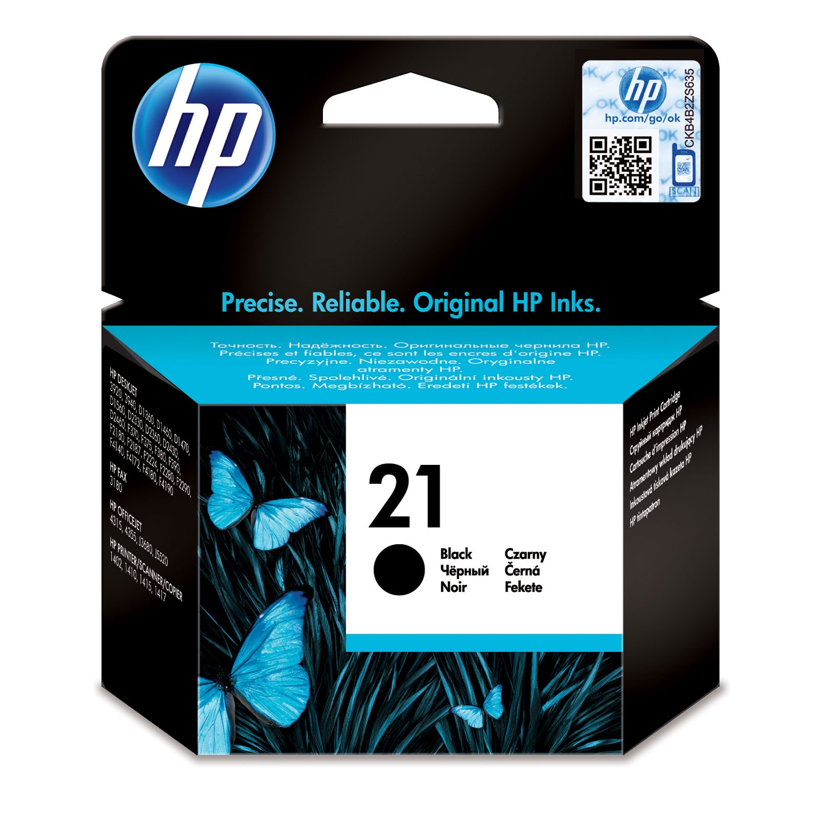 HP 21 schwarz Druckerpatrone 