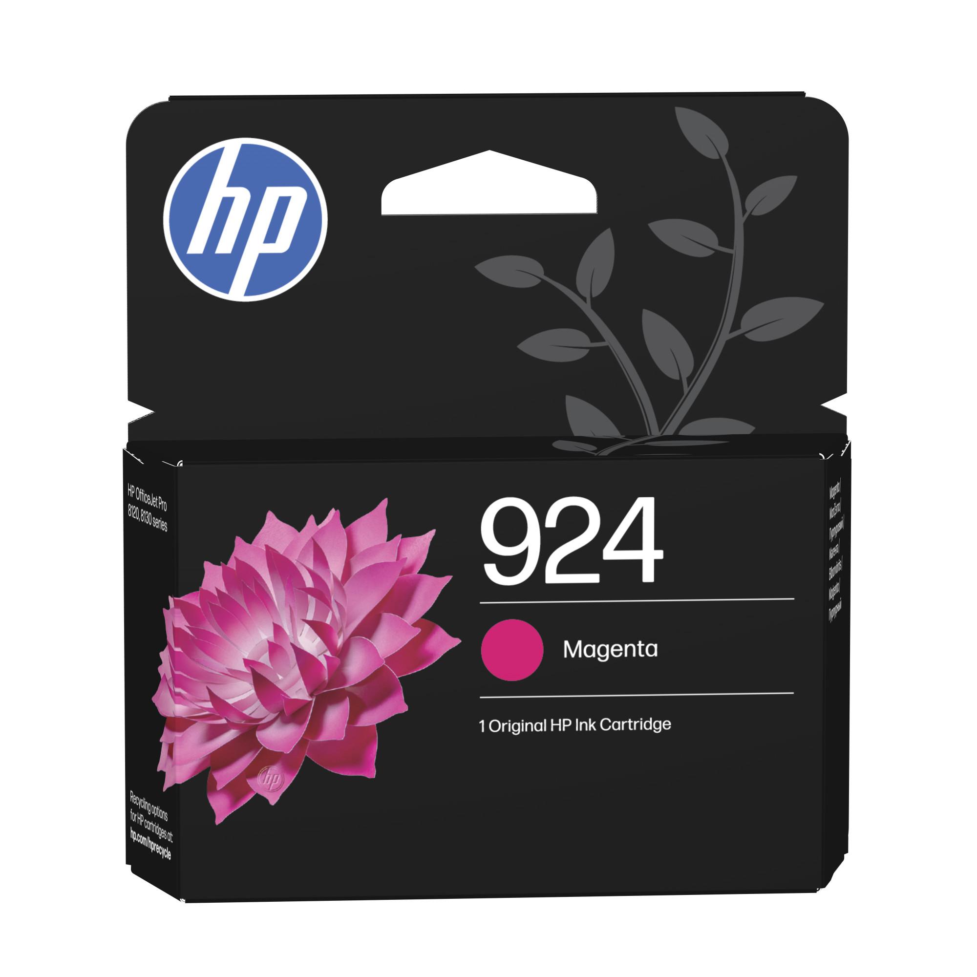 HP 924 Magenta Original Druckerpatrone (4K0U4NE, kompatibel mit HP Officejet Pro 8120 Serie, HP Officejet Pro 8130 Serie) 