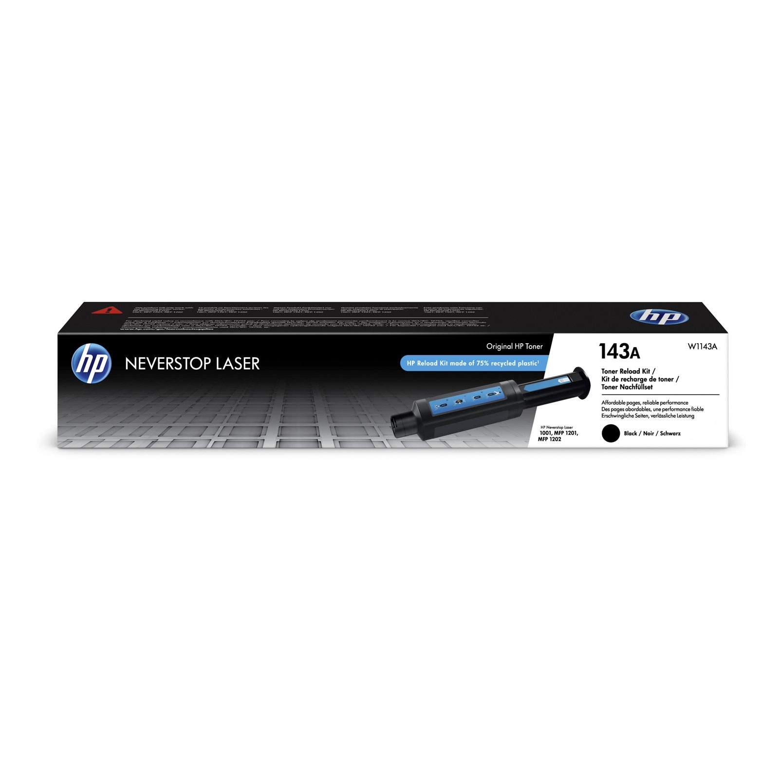 HP 143A Schwarz Original Neverstop Toner-Nachf&uuml;llkit 
