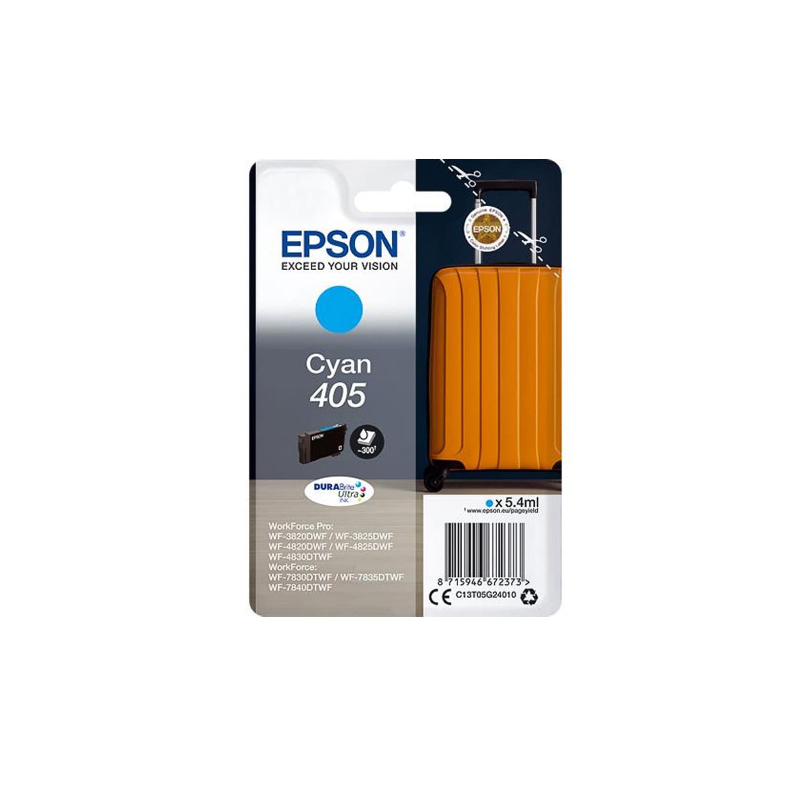 Epson 405 C13T05G24010 Koffer cyan Druckerpatrone 