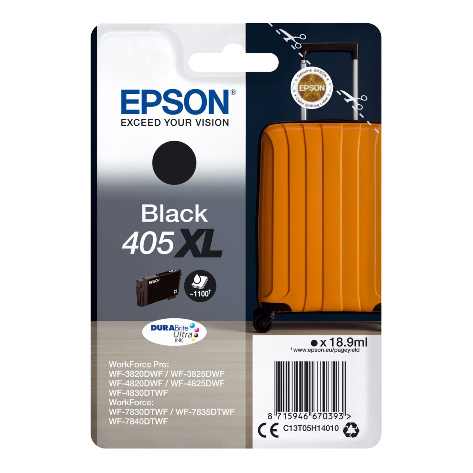 Epson 405XL Koffer Druckerpatrone Schwarz 