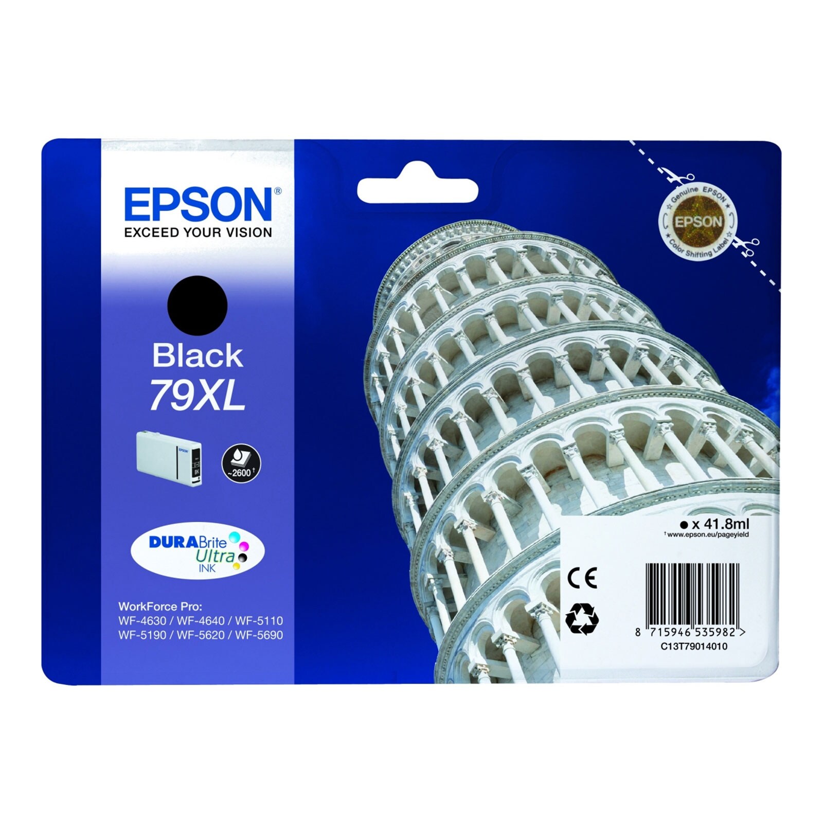 Epson C13T79014010 79XL schwarz Druckerpatrone 