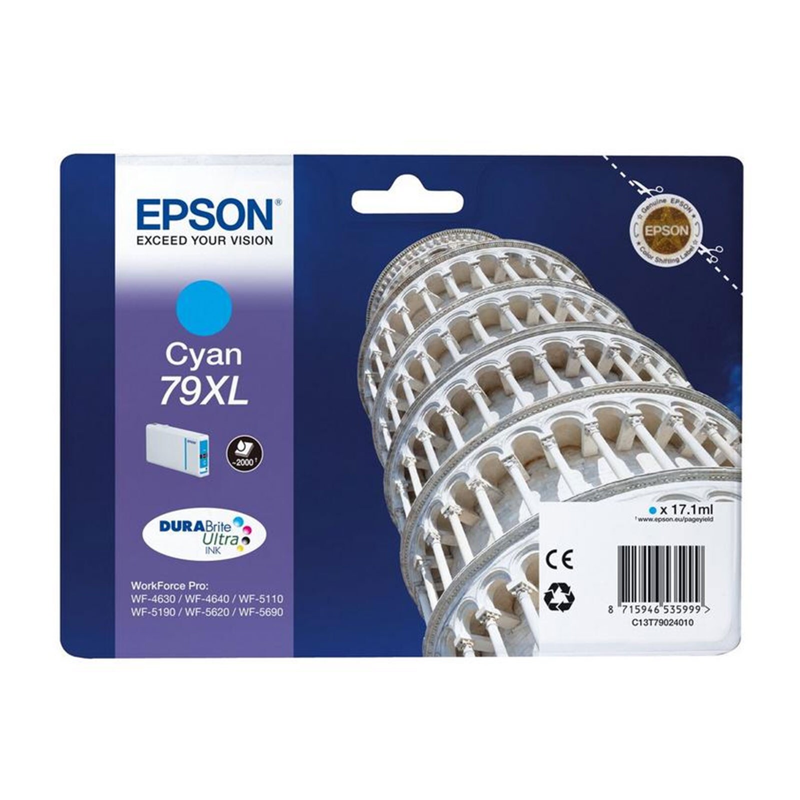 Epson C13T79024010 79XL Druckerpatrone cyan 