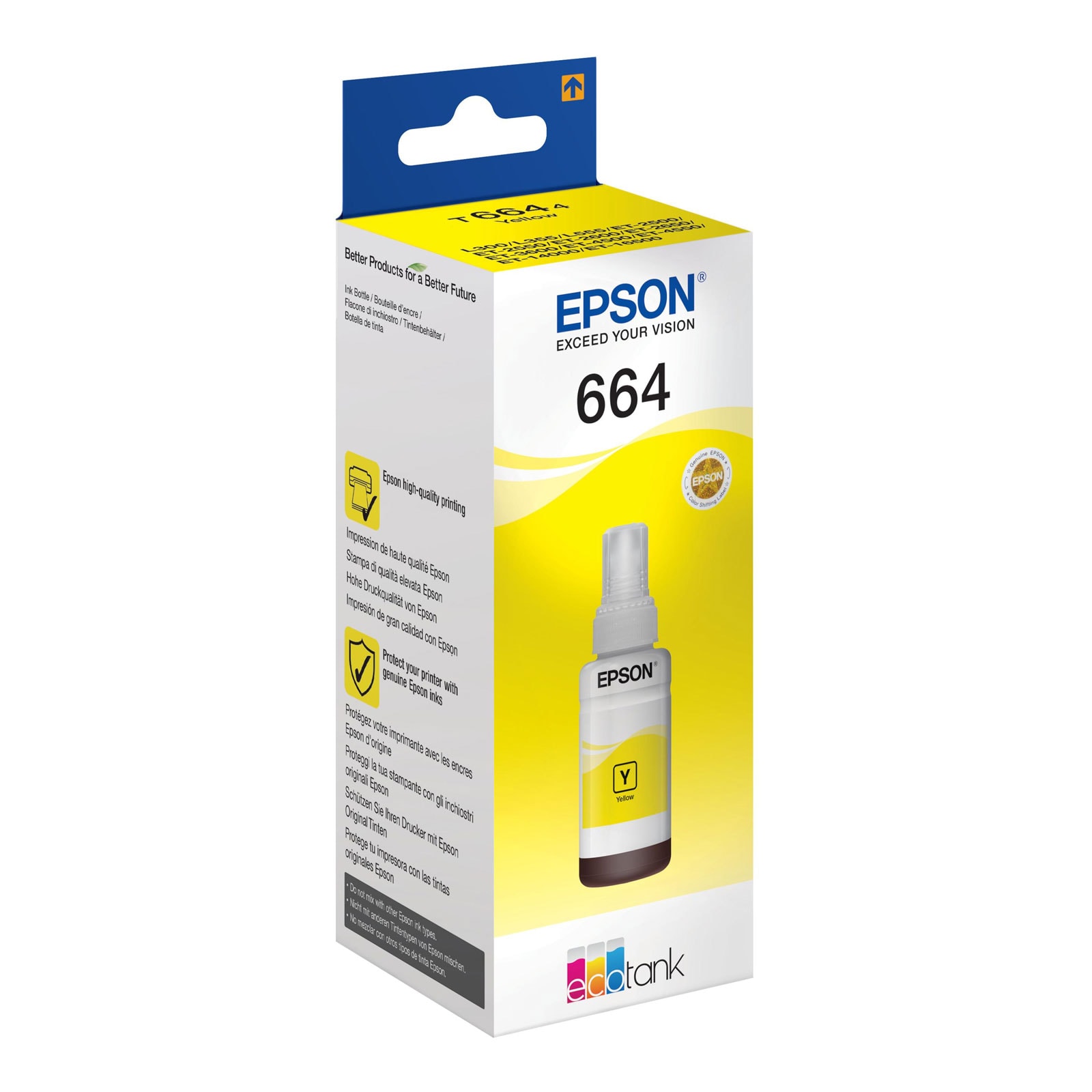 Epson C13T6644 Original Tinte 664 EcoTank ink bottle Yellow 