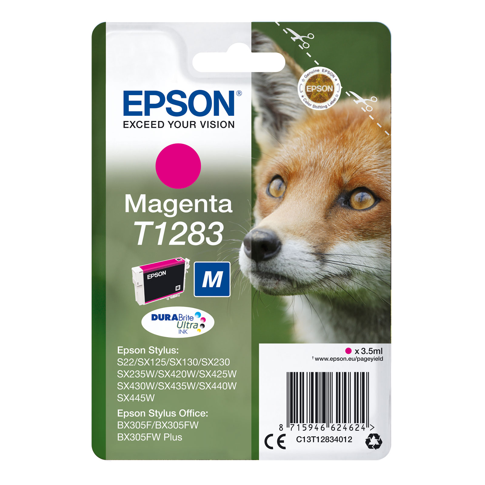 Epson C13T12834012 Fuchs Druckerpatrone Magenta 