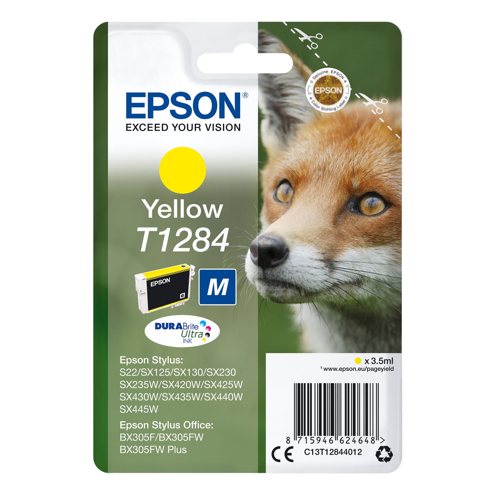 Epson C13T1284012 Fuchs Druckerpatrone Gelb 
