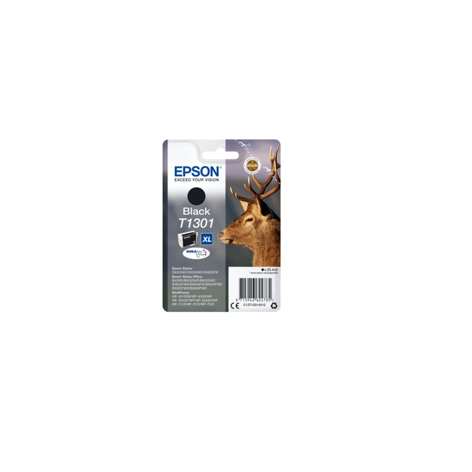 Epson C13T13014012 Xl Hirsch schwarz Druckerpatrone 