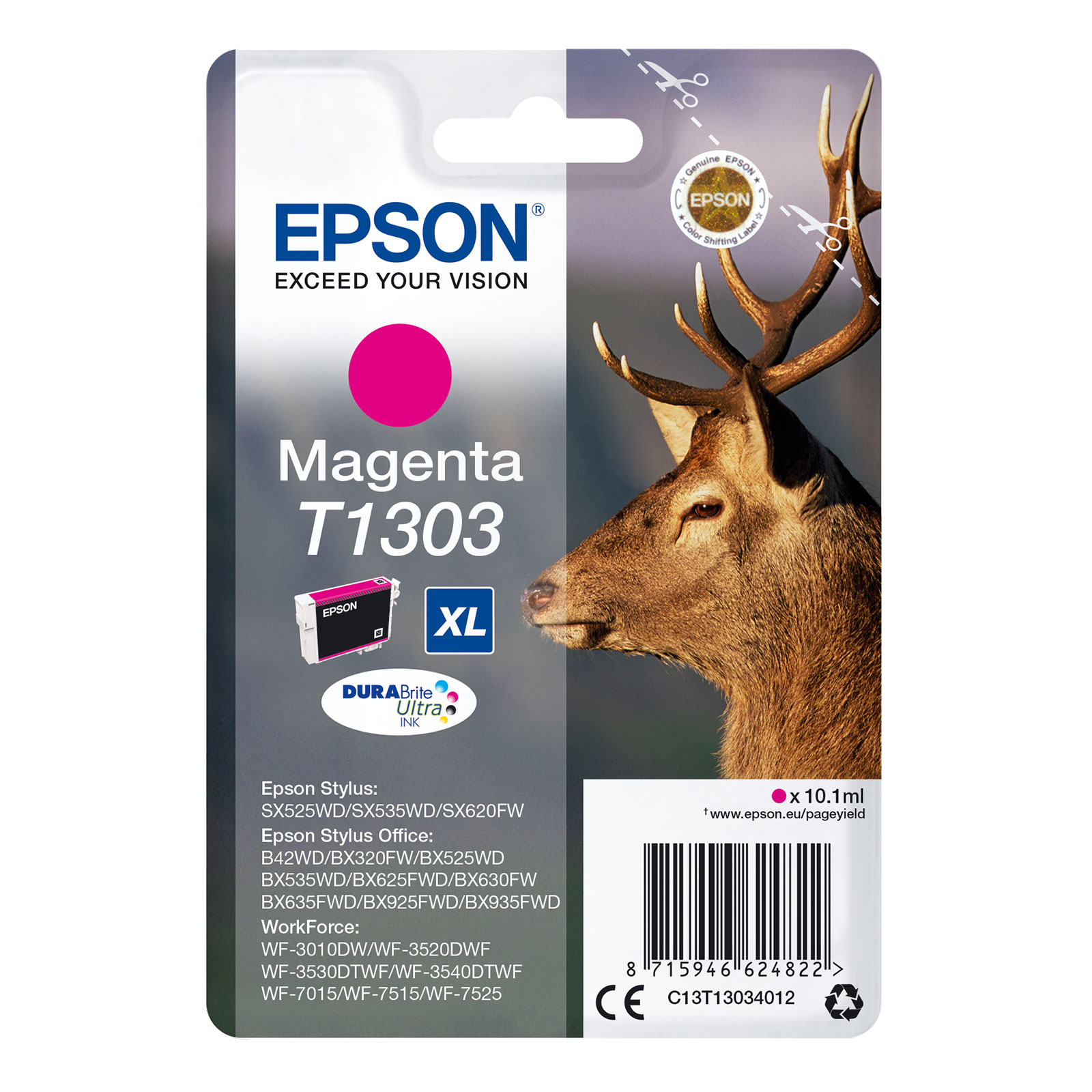 Epson C13T13034012 XL Hirsch Druckerpatrone Magenta 