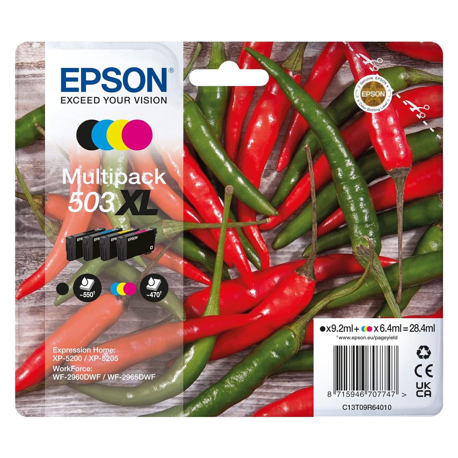 Epson C13T09R64010 Multipack 4-colours 503XL Chillies 