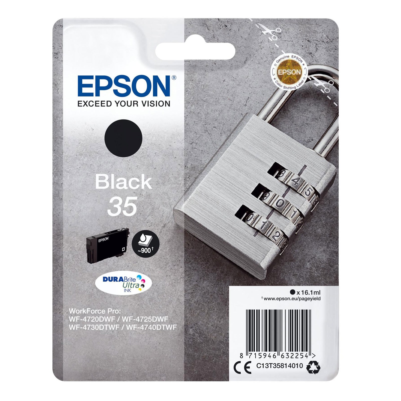 Epson C13T35814010 Schloss Druckerpatrone Schwarz 