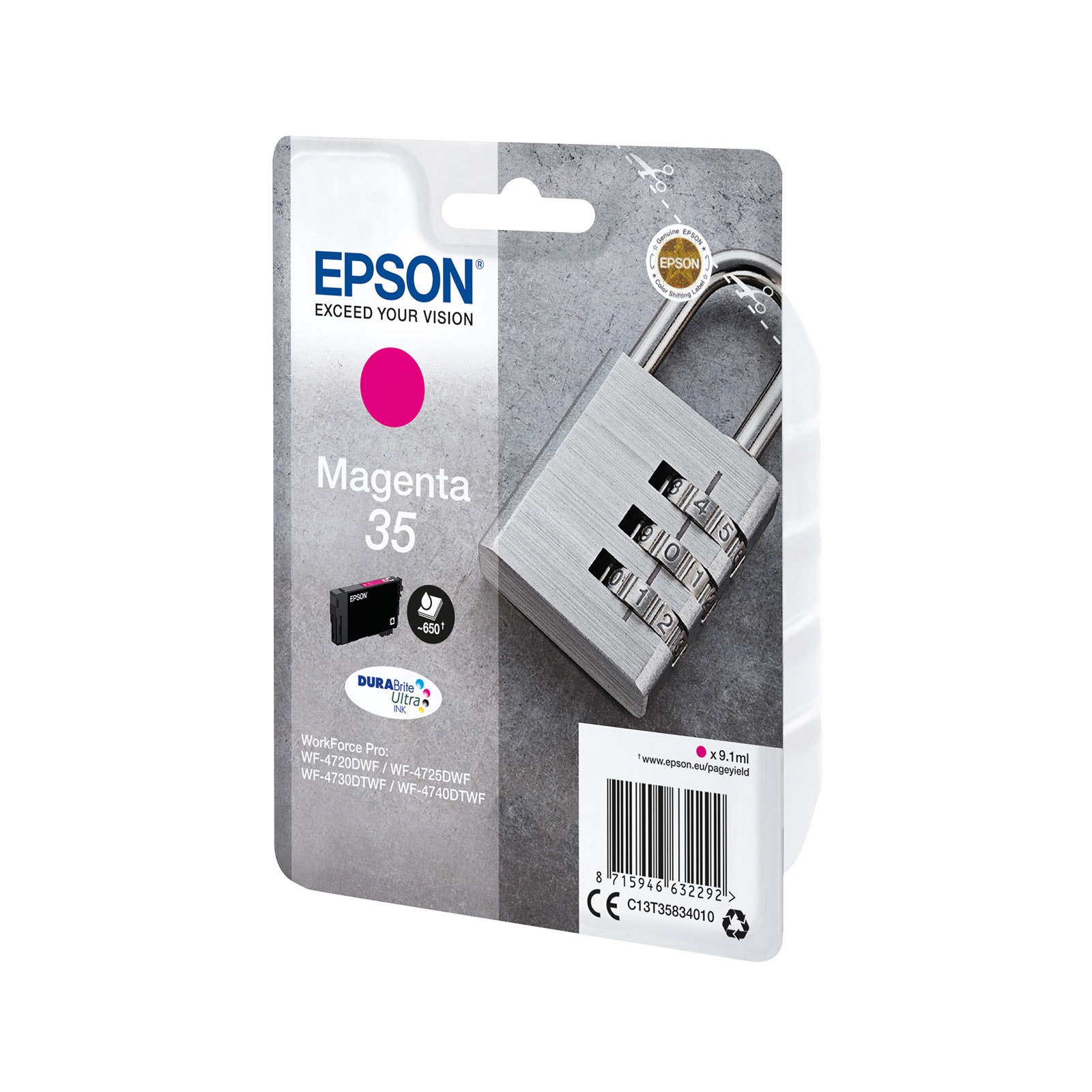Epson C13T35834010 Schloss magenta Druckerpatrone 
