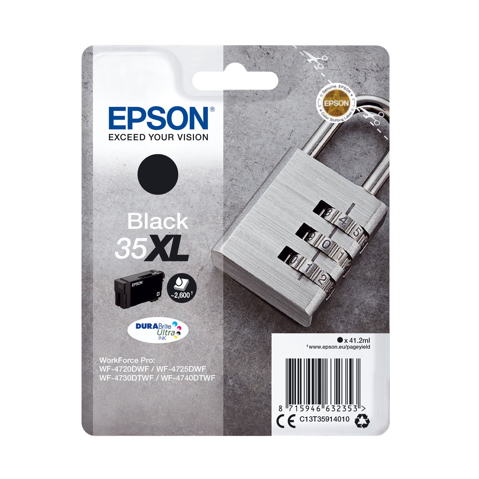 Epson C13T35914010 XL schwarz Druckerpatrone 