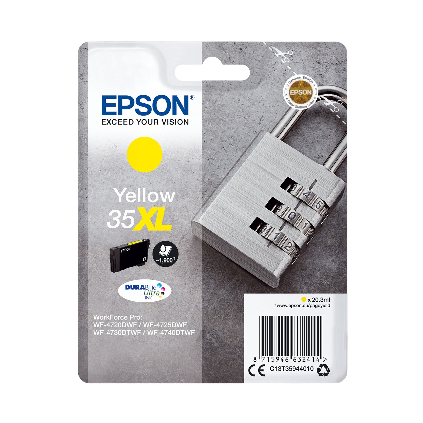 Epson C13T35944010 XL gelb Druckerpatrone 