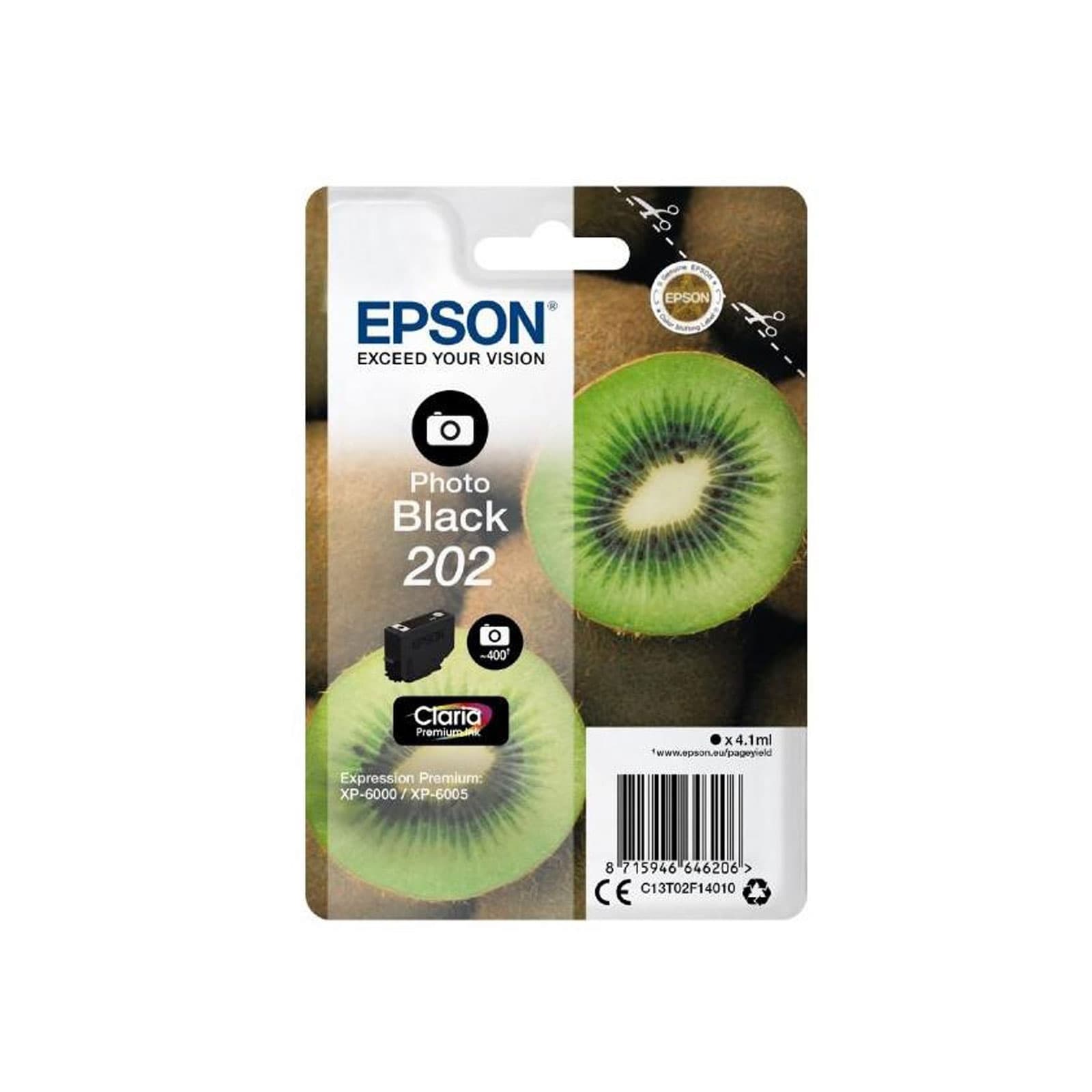 Epson C13T02F14010 Kiwi Foto schwarz Druckerpatrone 