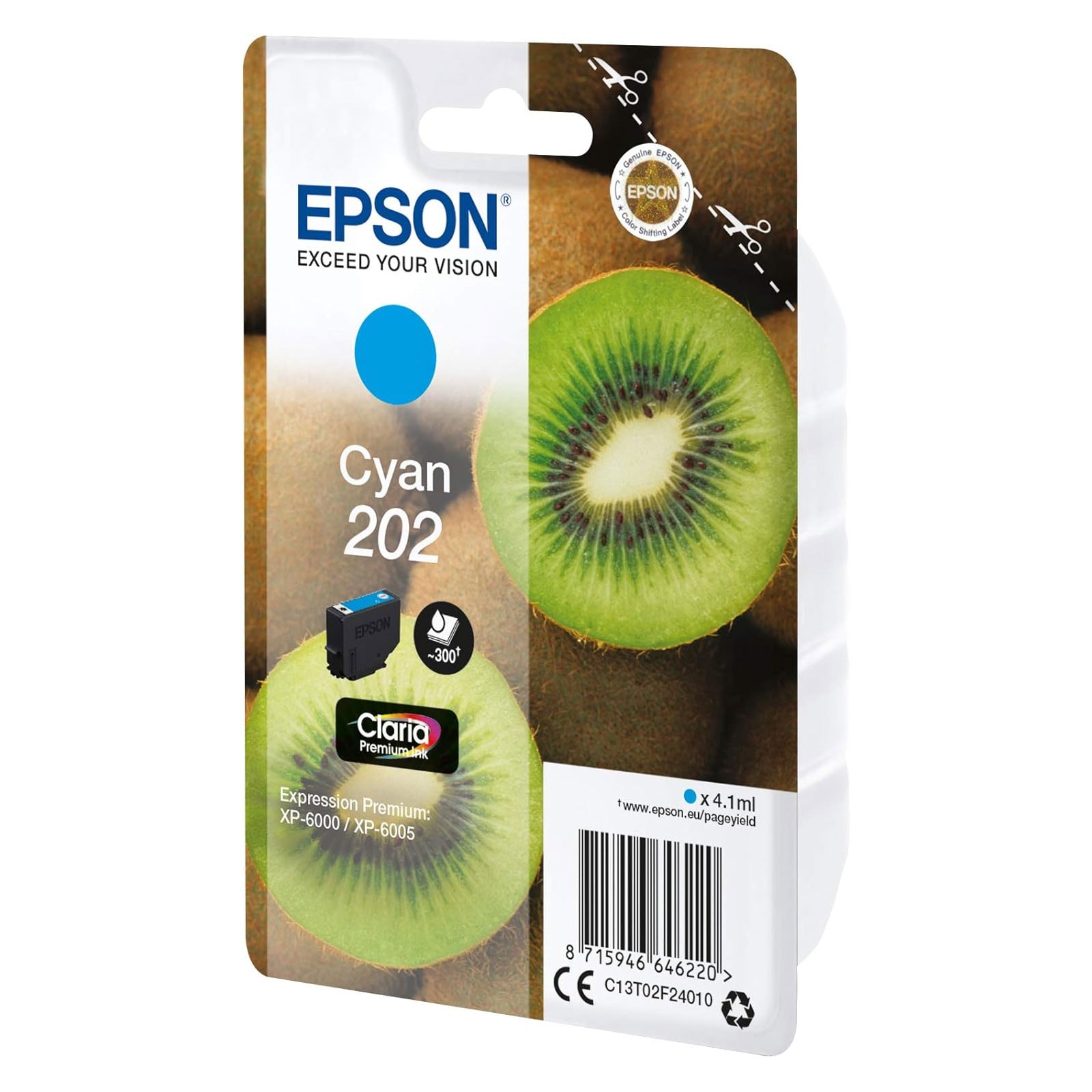 Epson Druckerpatrone C13T02F24010 Kiwi cyan 