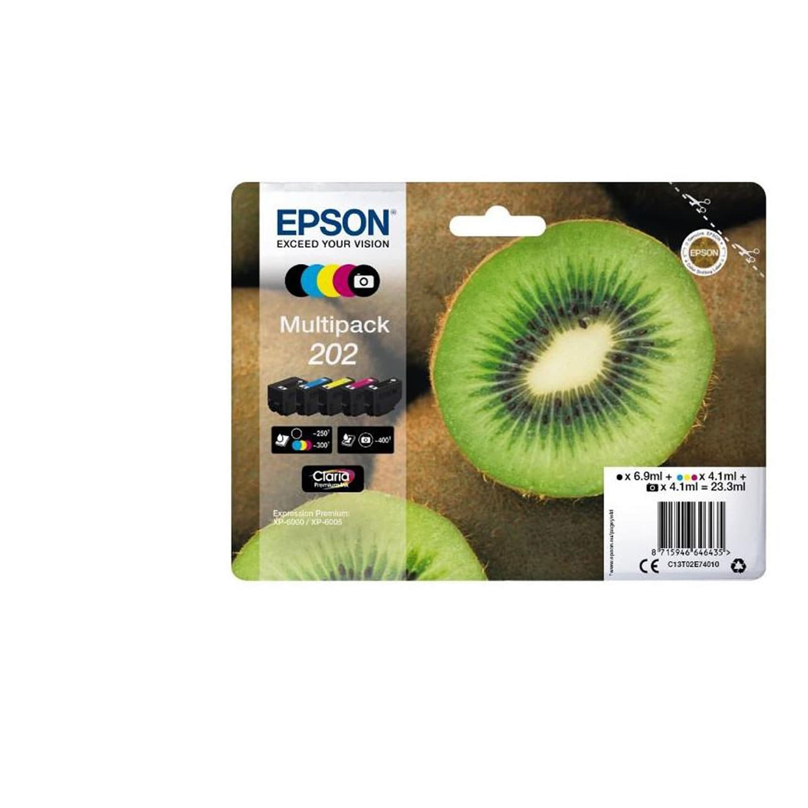 Epson C13T02E74010 Kiwi Multipack Druckerpatrone 
