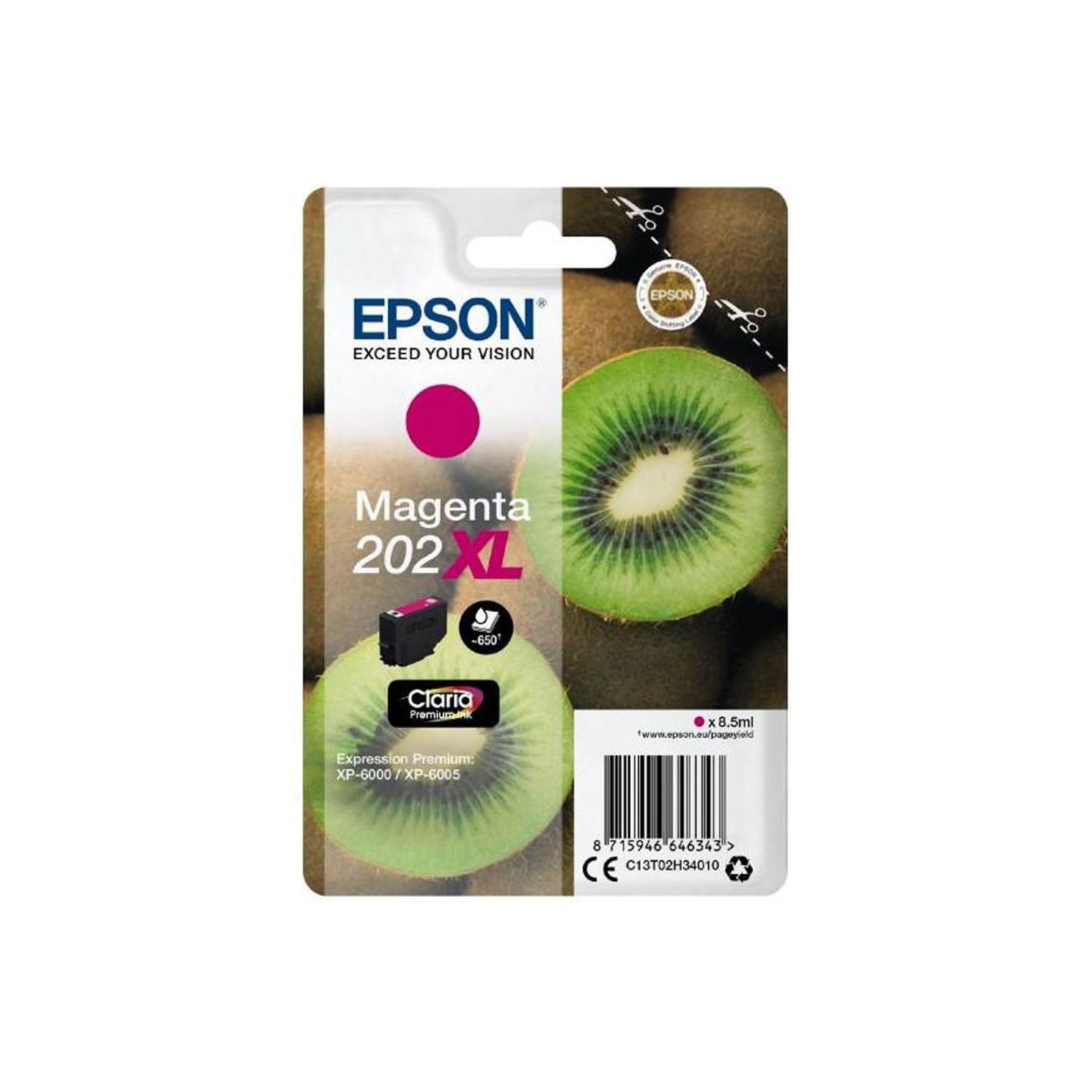 Epson C13T02H34010 Kiwi magenta XL Druckerpatrone 