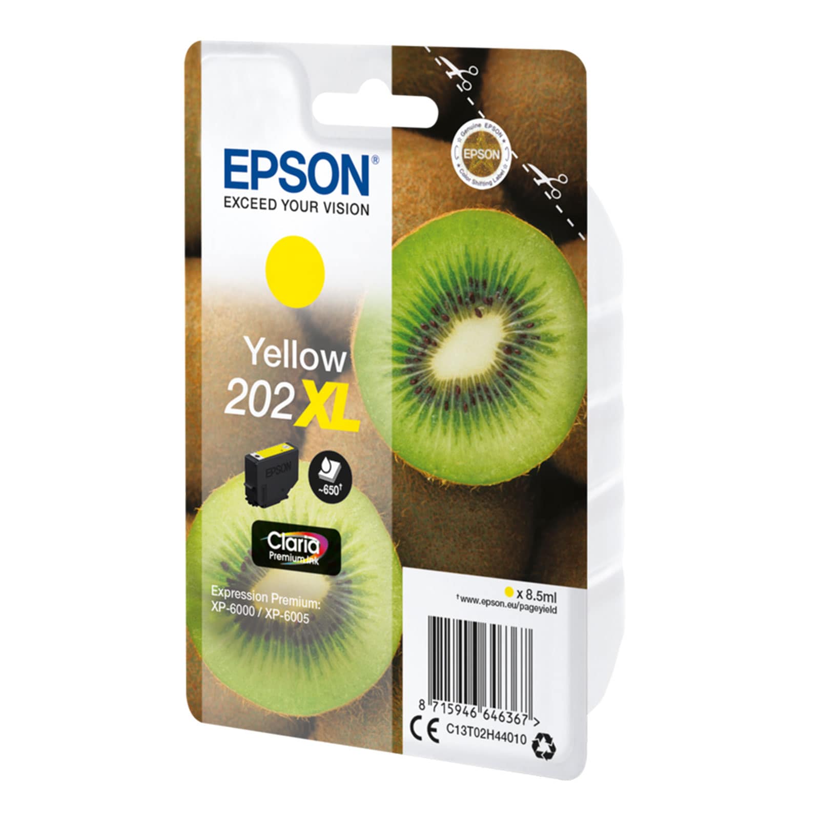 Epson C13T02H44010 Kiwi XL Druckerpatrone Gelb 