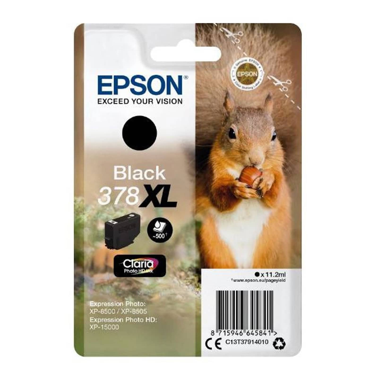 Epson C13T37914010 Singlepack 378 "Eichh&ouml;rnchen" XL Black 
