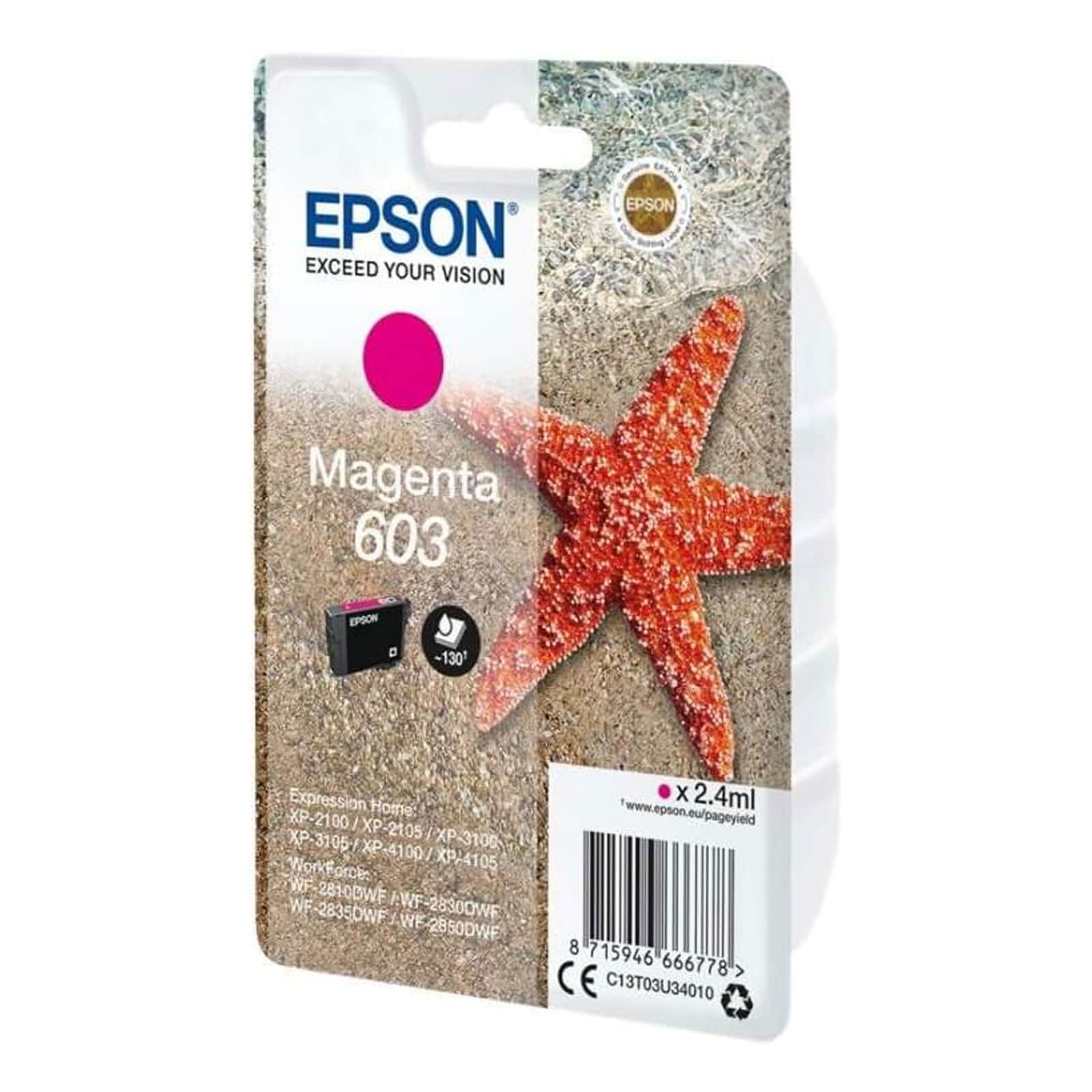 Epson Druckerpatrone C13T03U34010 Seestern Magenta 