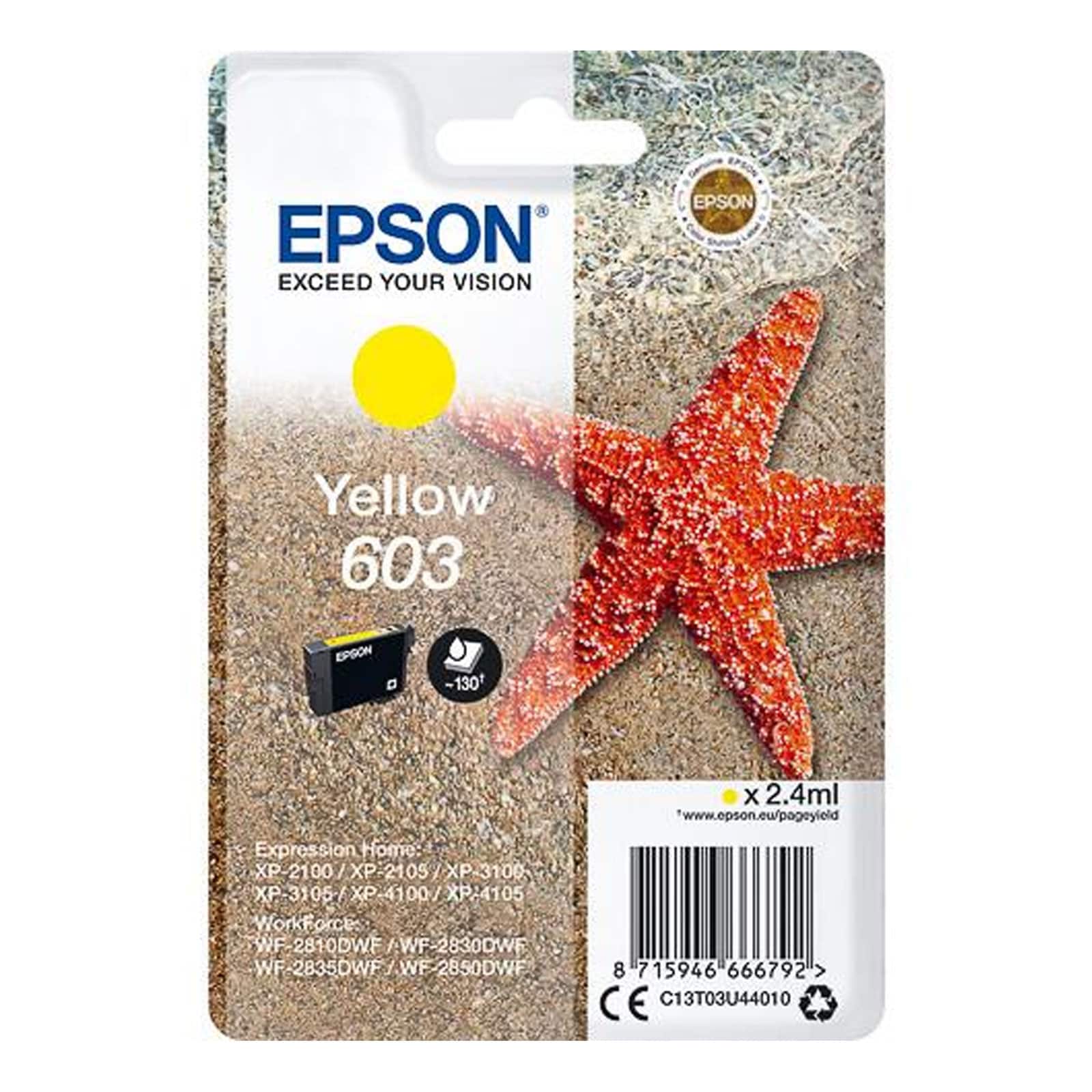 Epson C13T03U44010 Singlepack 603 Original Tinte "Seestern" Yellow 