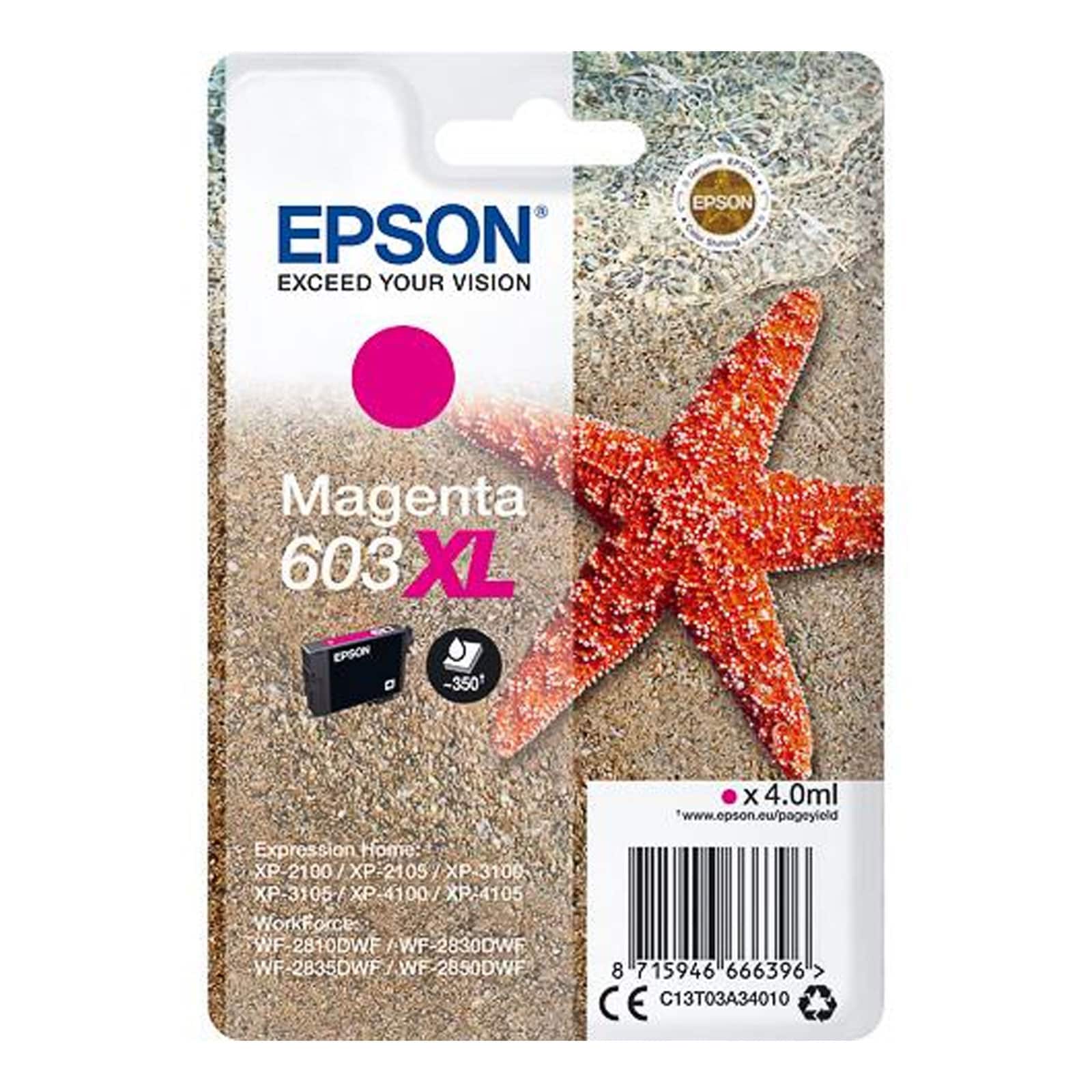 Epson C13T03A34010 Singlepack 603XL Original Tinte "Seestern" Magenta 