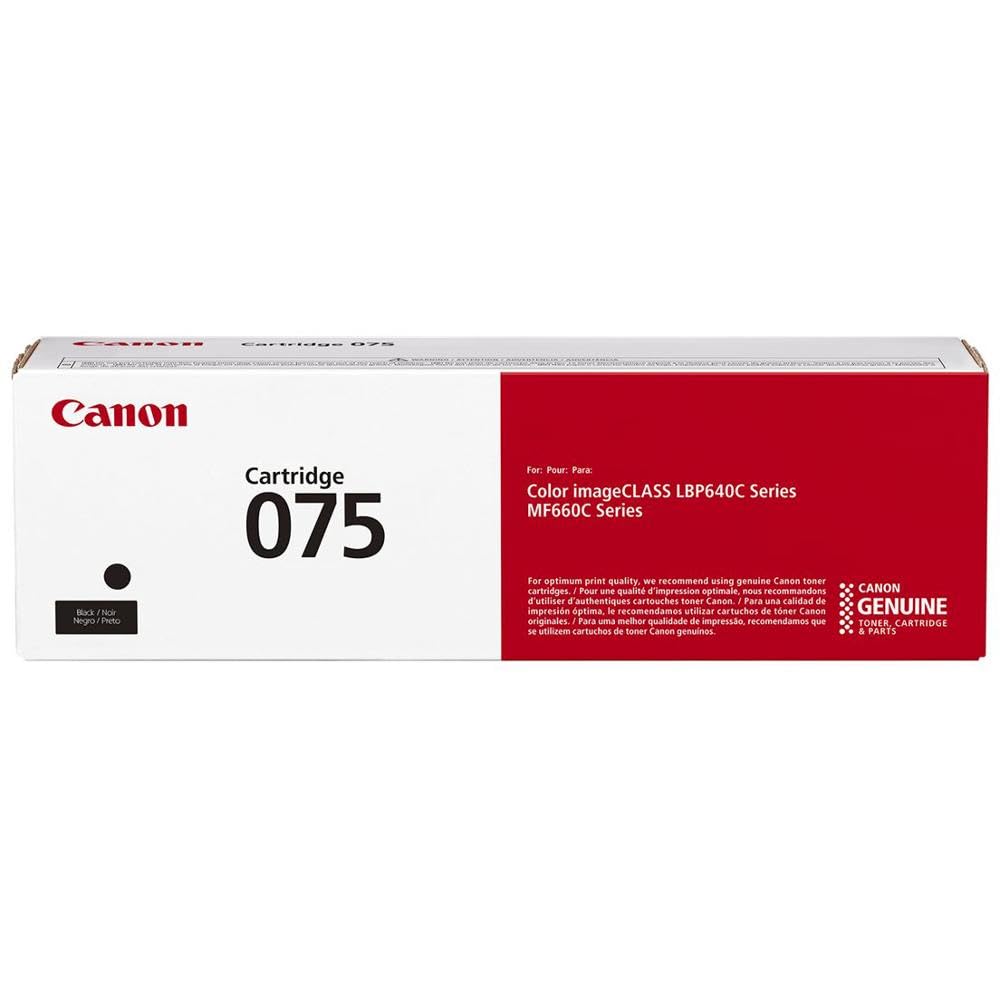 CANON 075BK Schwarz Toner (Kompatibel mit: MF664Cdw, MF667Cdw, LBP646Cdw, LBP647Cdw) 