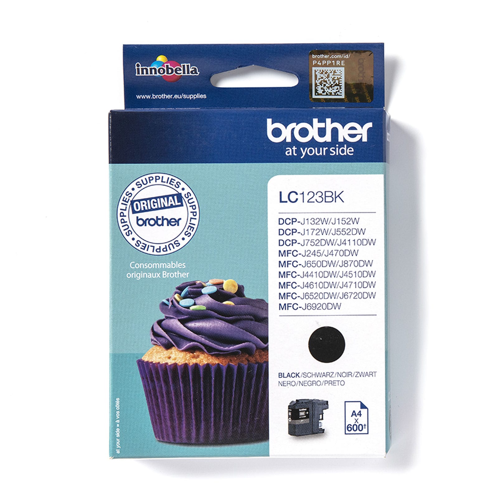 Brother LC123BK Tinte f&uuml;r MFCJ4510DW Black 