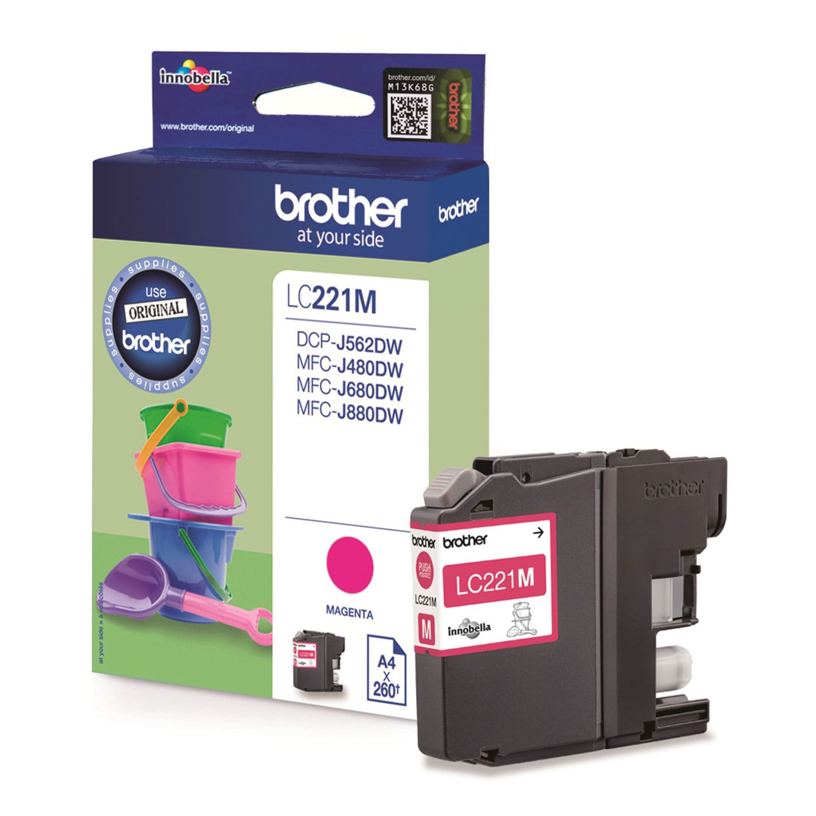 Brother LC221M Druckerpatrone Magenta 