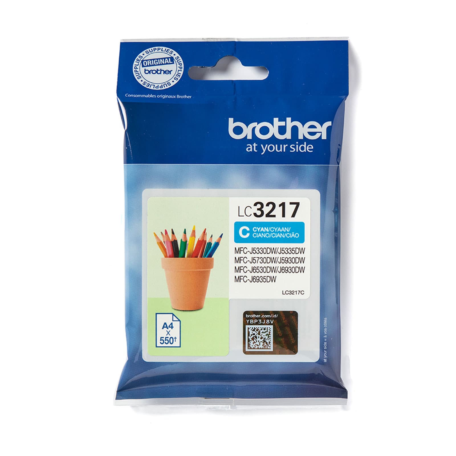 Brother LC3217C Tinte f&uuml;r MFCJ6930DW Cyan ST 