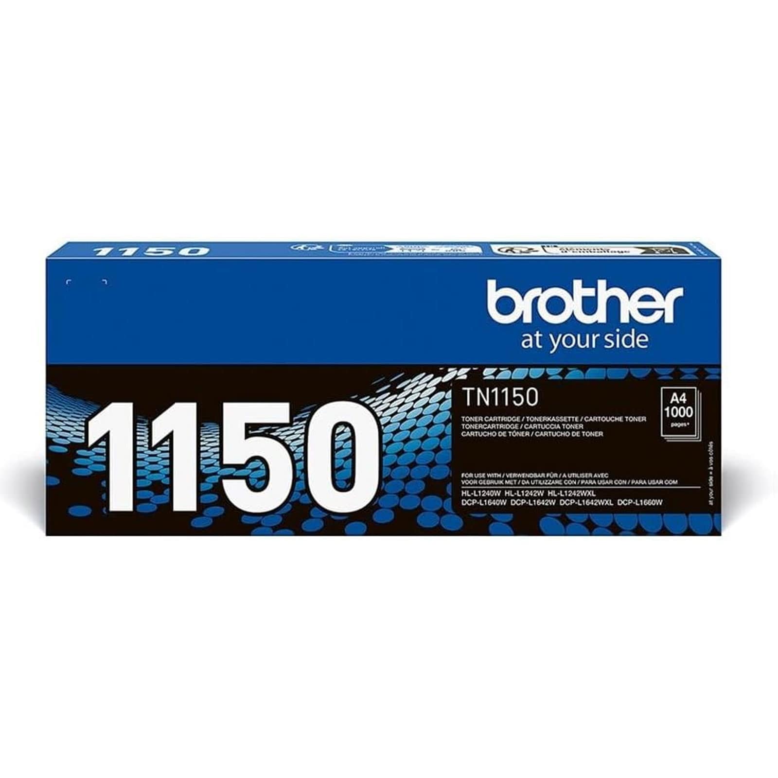 BROTHER TN-1150 Tonerkartusche, Schwarz, Original, 1 St&uuml;ck (Kompatibel mit DCP-L1640W, DCP-L1642W, DCP-L1660W, HL-L1240W, HL-L1242W) 
