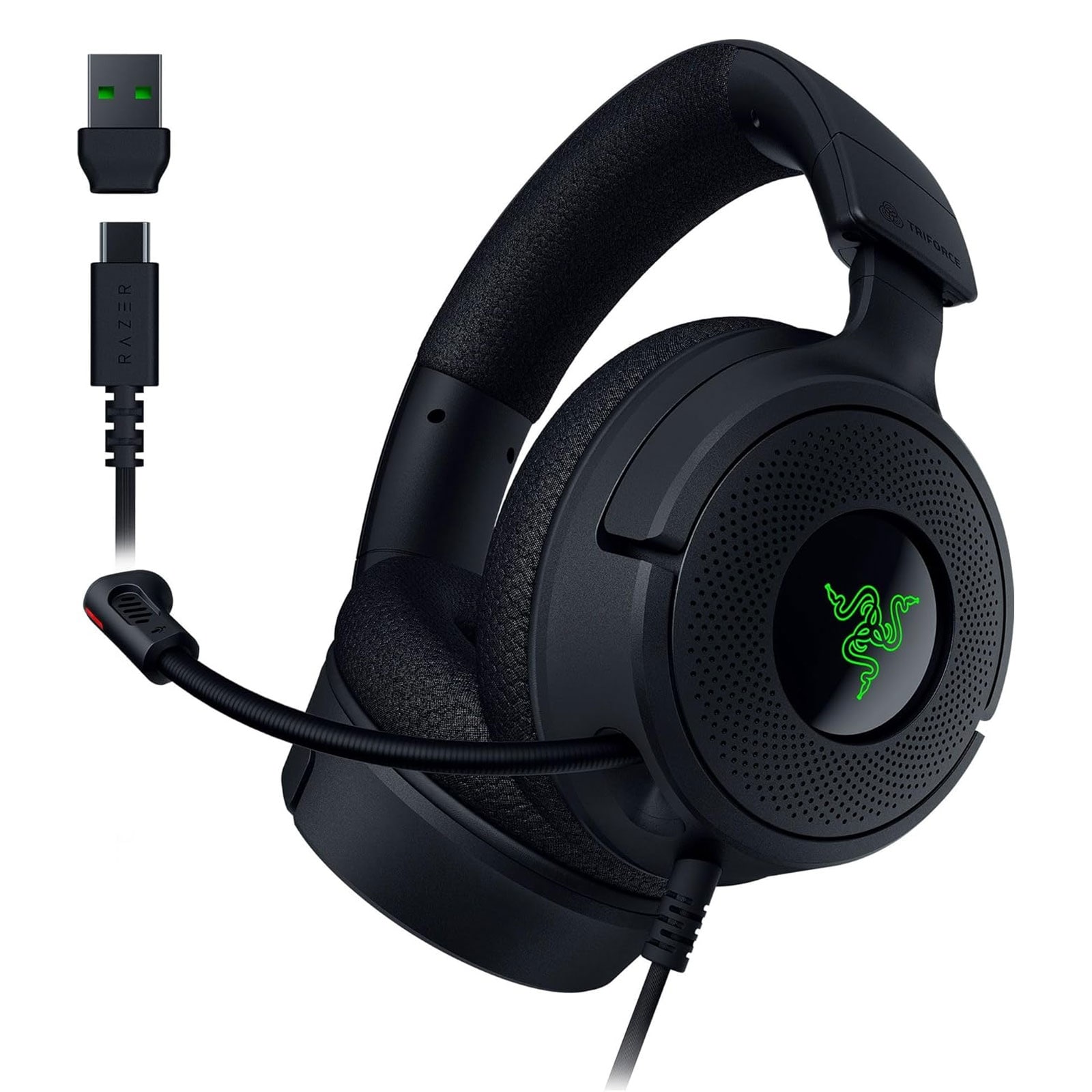 RAZER Kraken V4 X Kabelgebundenes Gaming-Headset, Schwarz (Kompatibel mit PC) 