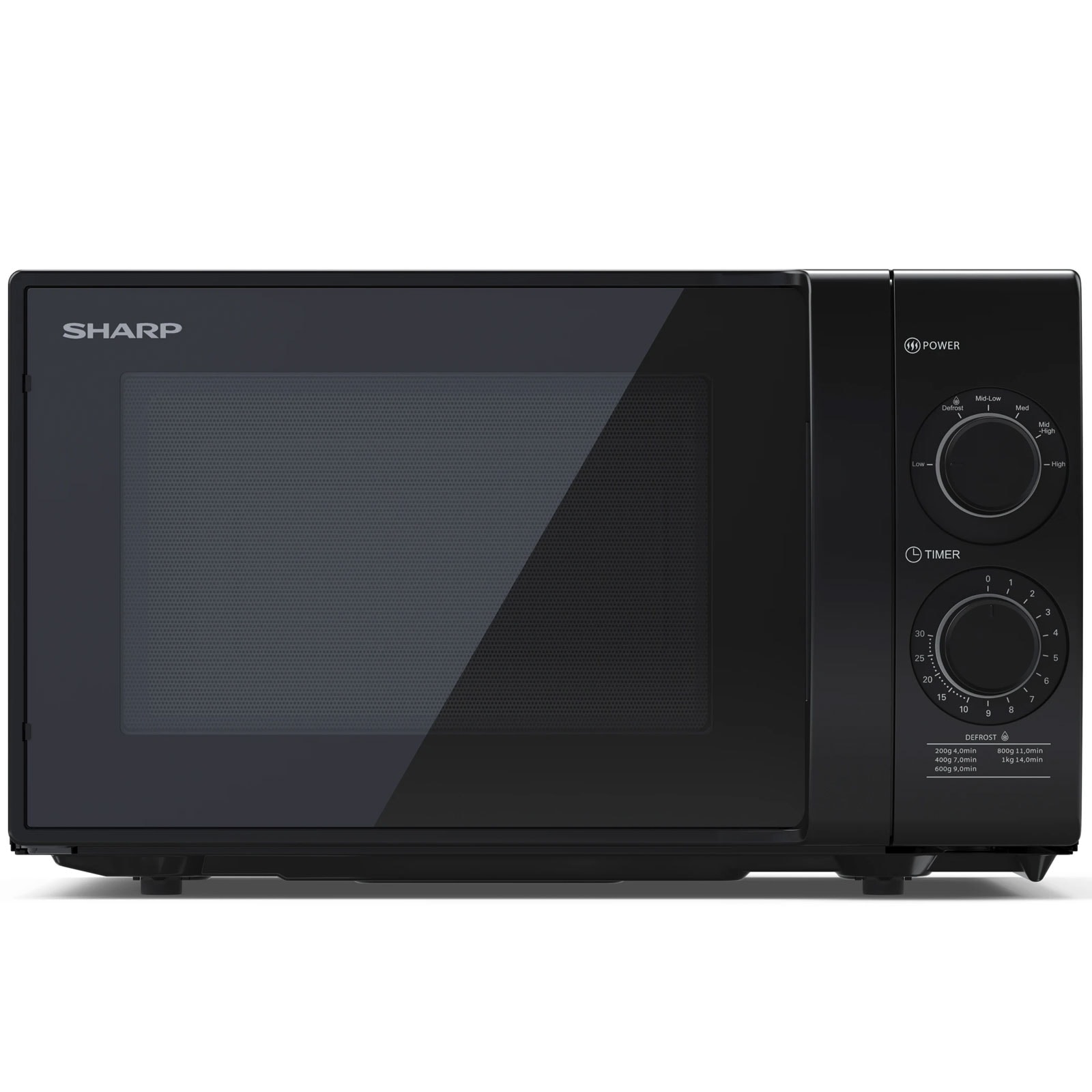 Sharp YC-NS203EB Mikrowelle 20L Schwarz 