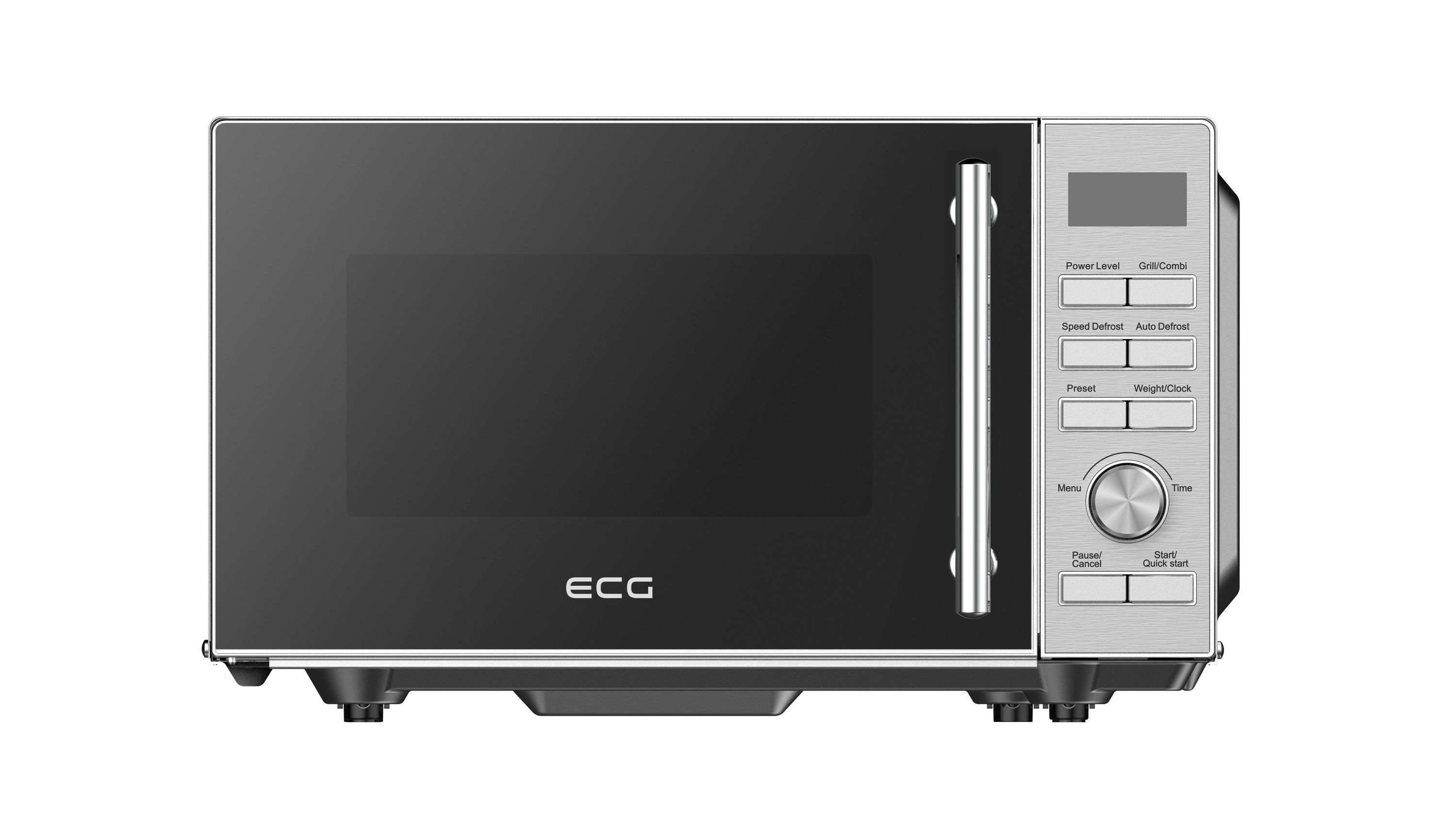 ECG MTD 2083 FGS Flachbett Silber Mikrowelle mit Grillfunktion 
