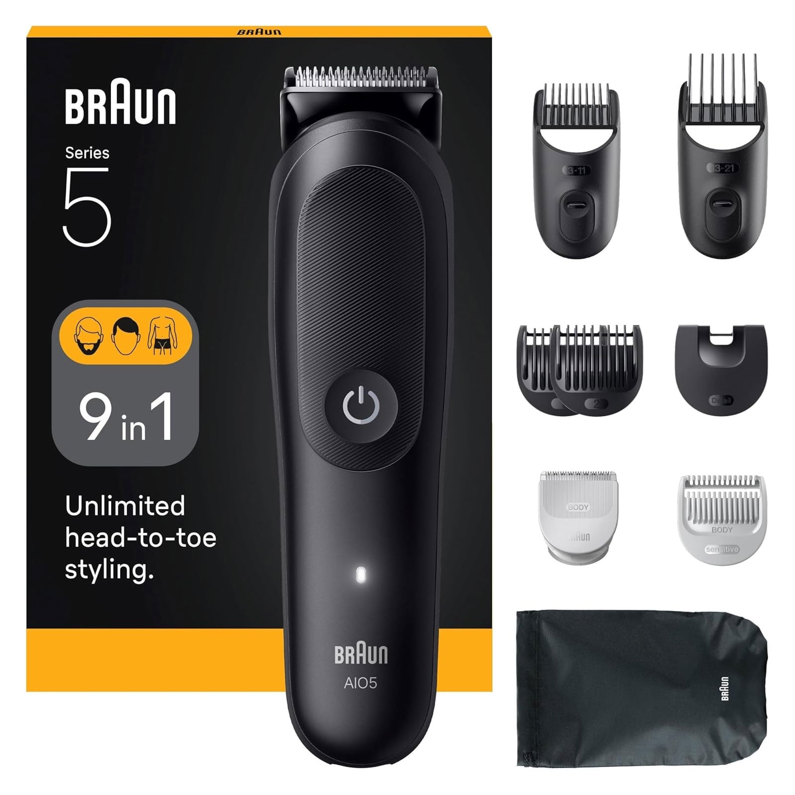 BRAUN All-in-One Series 5 9-in-1 Set AIO5540 Bartschneider 