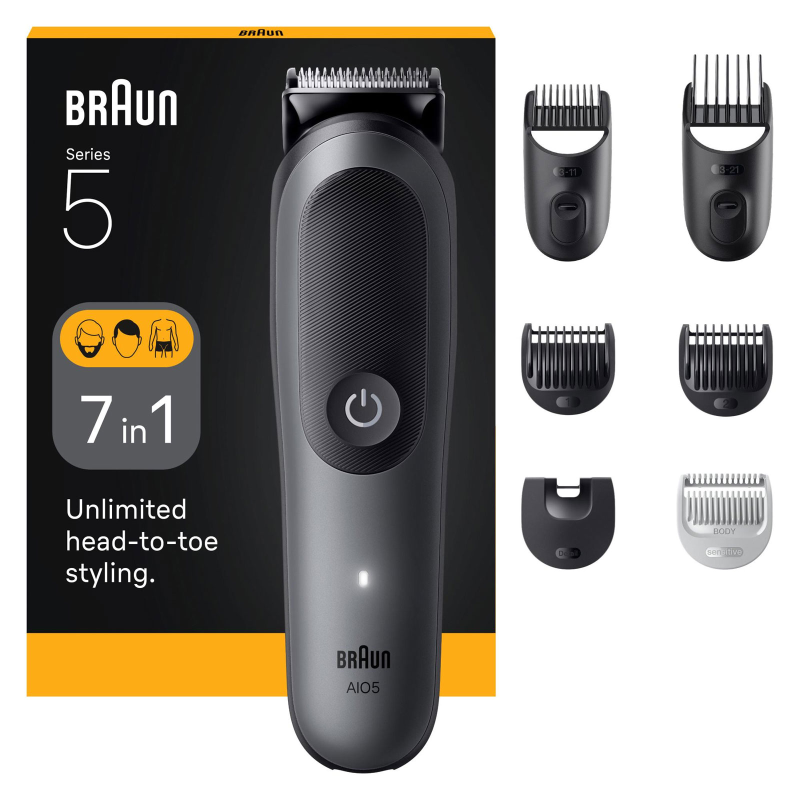 BRAUN All-in-One Series 5 7-in-1 Set AIO5520 Barttrimmer 