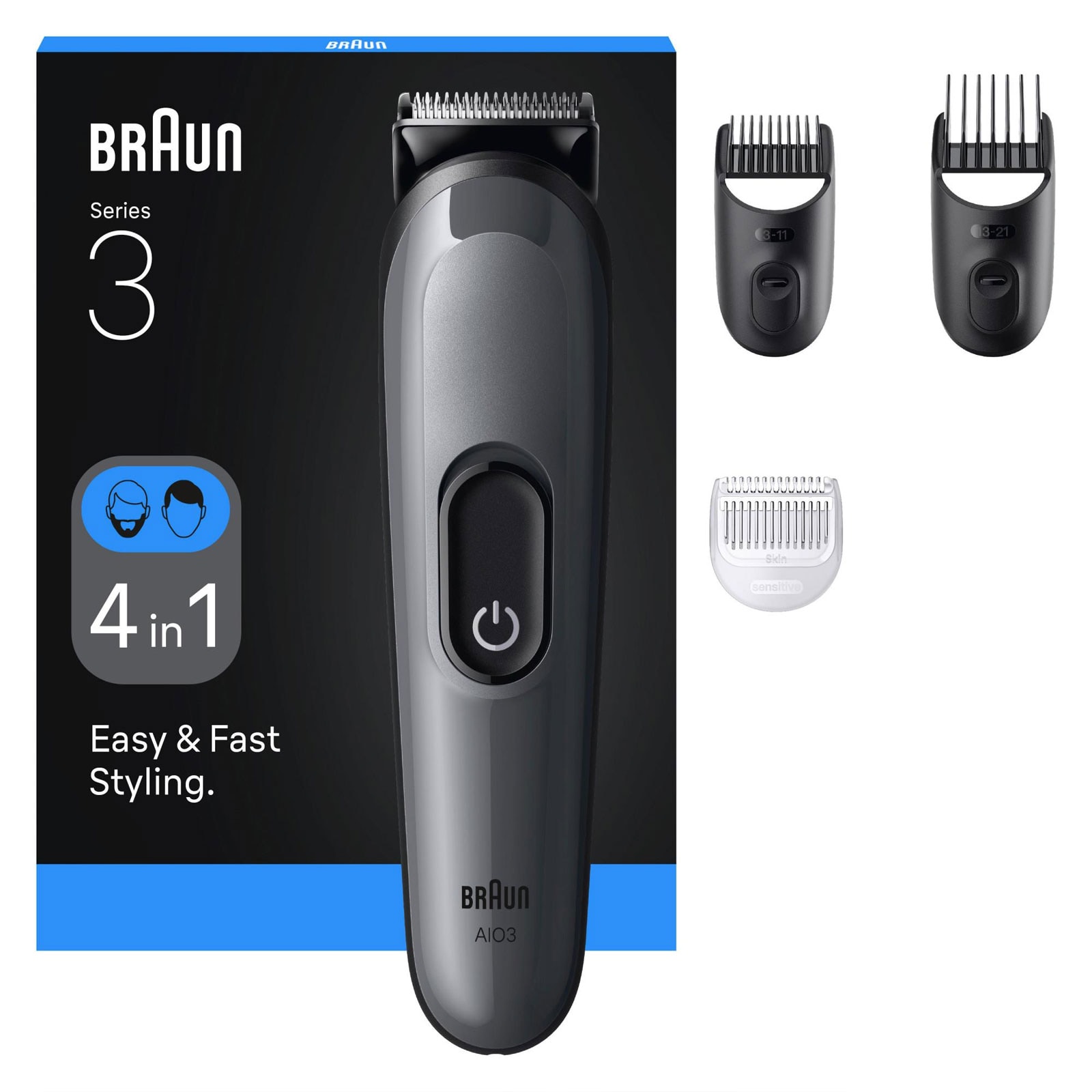 BRAUN All-in-One Series 3 4-in-1 Groomingset 