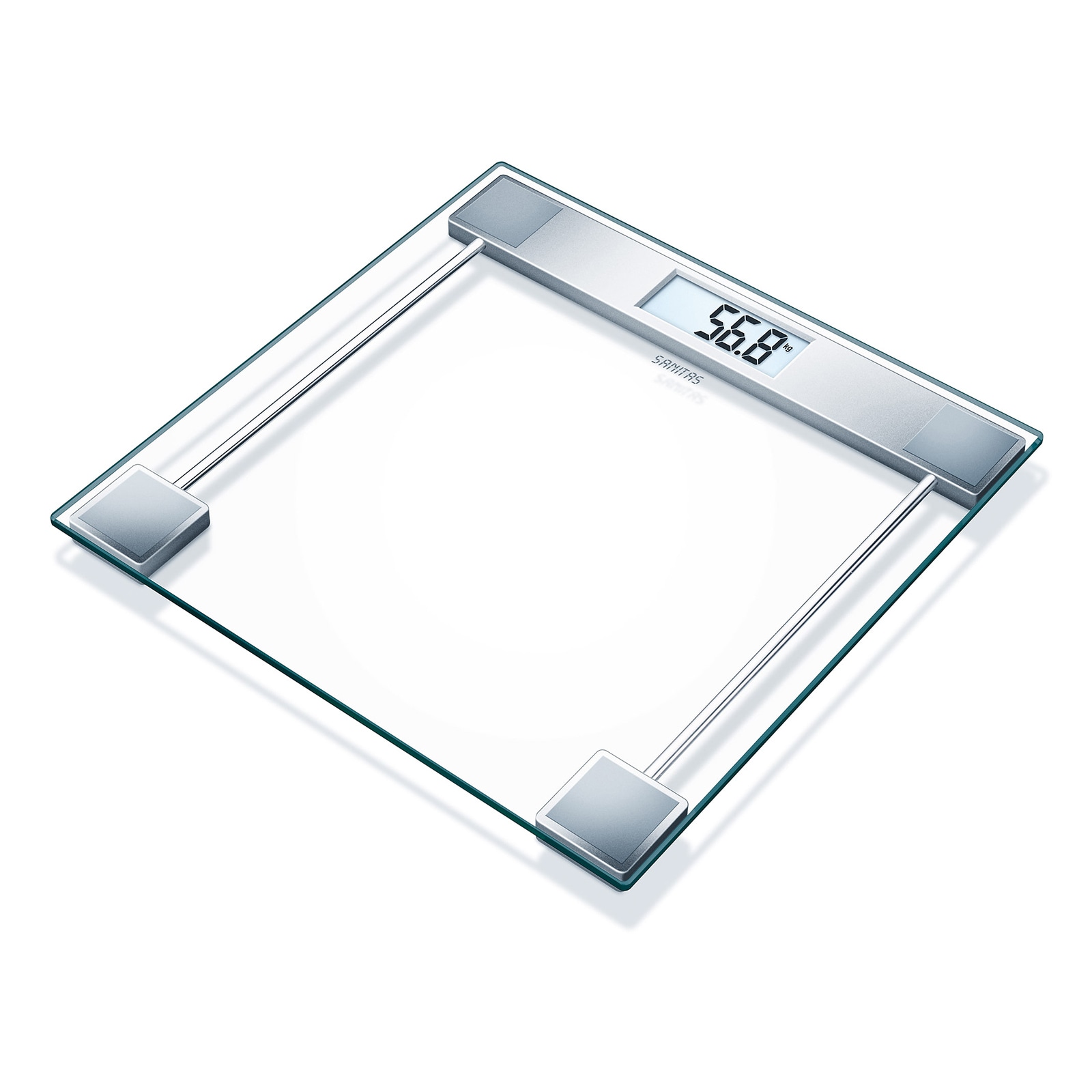 Sanitas SGS 06 Glaswaage Personenwaage 150 kg Tragkraft 