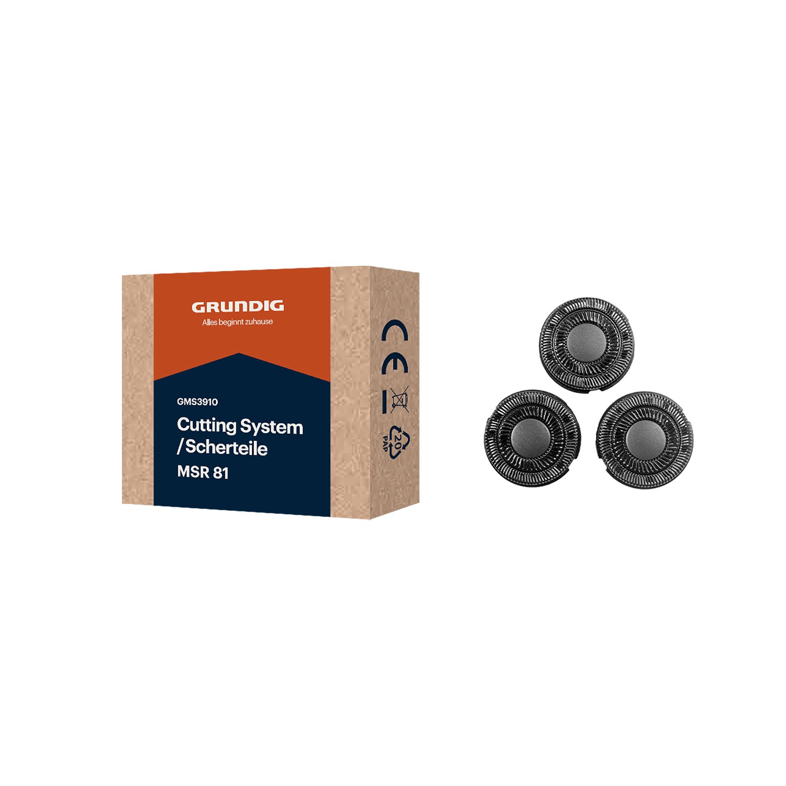 Grundig GMS3910 Ersatz-Scherk&ouml;pfe 