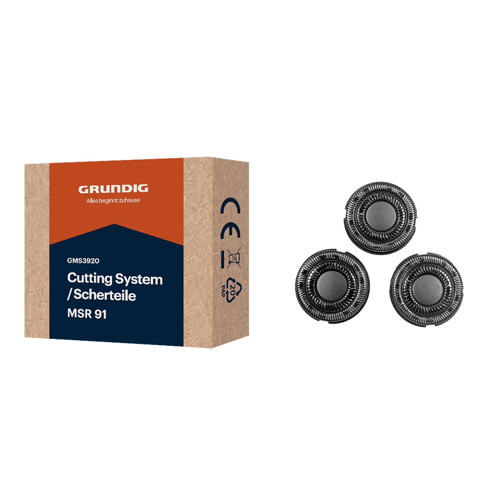 Grundig GMS3920 Ersatz-Scherk&ouml;pfe 