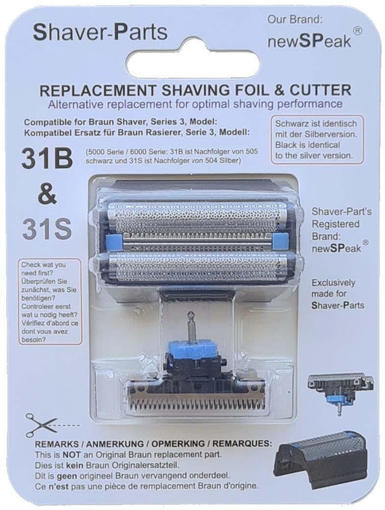 SCANPART Scherkopf kompatibel mit Braun 31B - 31S Ersatzscherkopf (Passend f&uuml;r: Type 5465,566,5468,5474,5476,5477,5478,5485, 5503,5504,5505,5506,5507,5703,5704,5705,5706,5707, 5719,5720,5721,5722,5723,5724,5726, 5735,5736,5738,5739) 