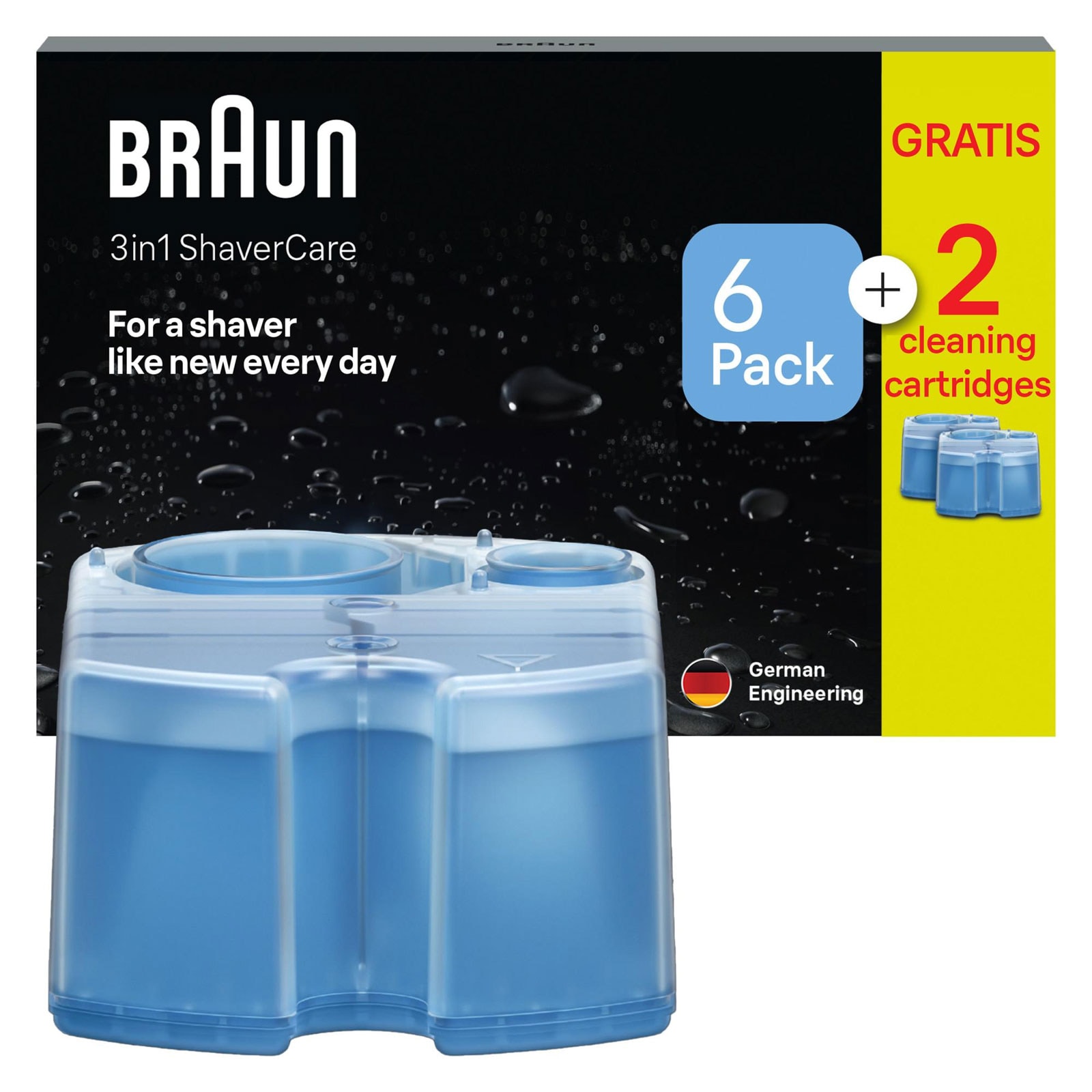 BRAUN CCR 6+2 Ersatzkartusche Reinigungskartusche 