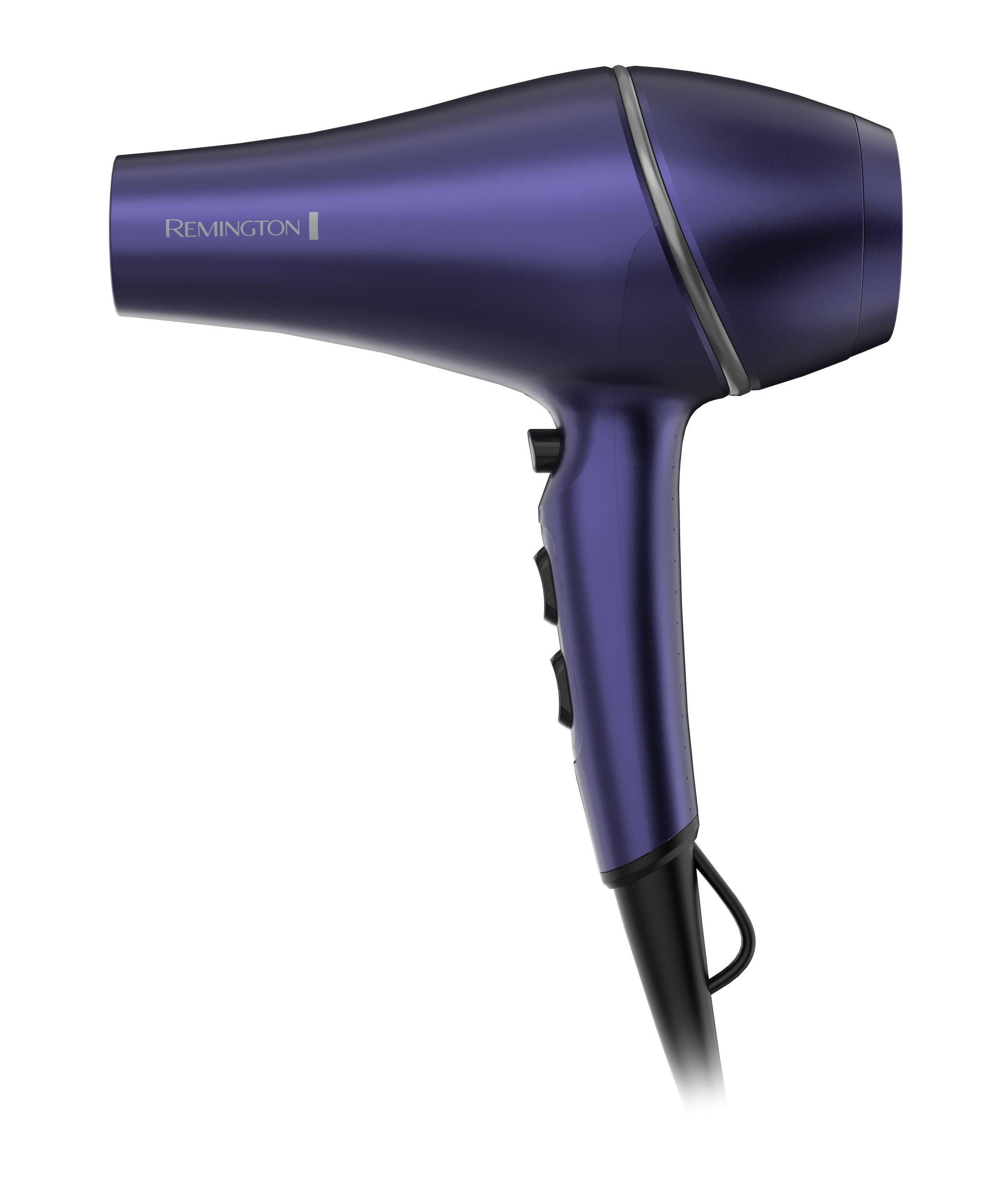 REMINGTON AC9350 Gloss Haartrockner (2.200 Watt, AC Motor, Keramik mit Multivitamin-Komplex, Ionenpflege, PRO+ Einstellung zum Schutz des Haares, 6 Hitze- und Gebl&auml;sekombinationen, Kaltstufe, Keramikgitter, Diffusor, schmale Stylingd&uuml;se, Aufh&auml;nge&ouml;se, abneh 