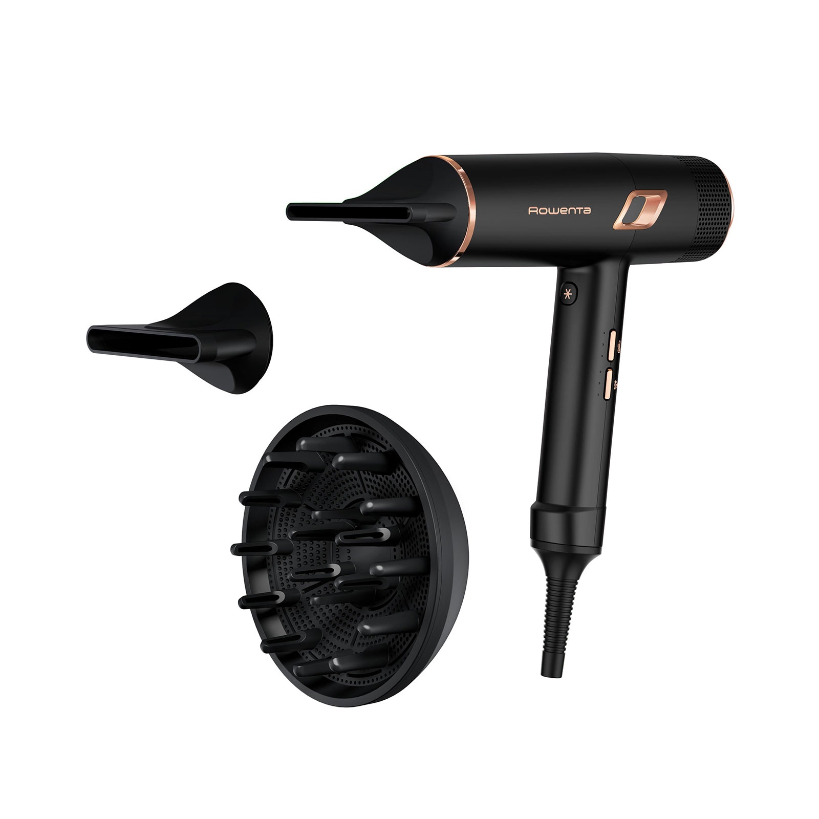 ROWENTA CV9920 Maestria Ultimate Experience Haartrockner (2.000 Watt, Nano-Digitalmotor, 5 mm + 9 mm Stylingd&uuml;se, Ionengenerator, Volumen-Diffusor, Kaltstufe, 3 Temperaturen, 3 Geschwindigkeiten) 