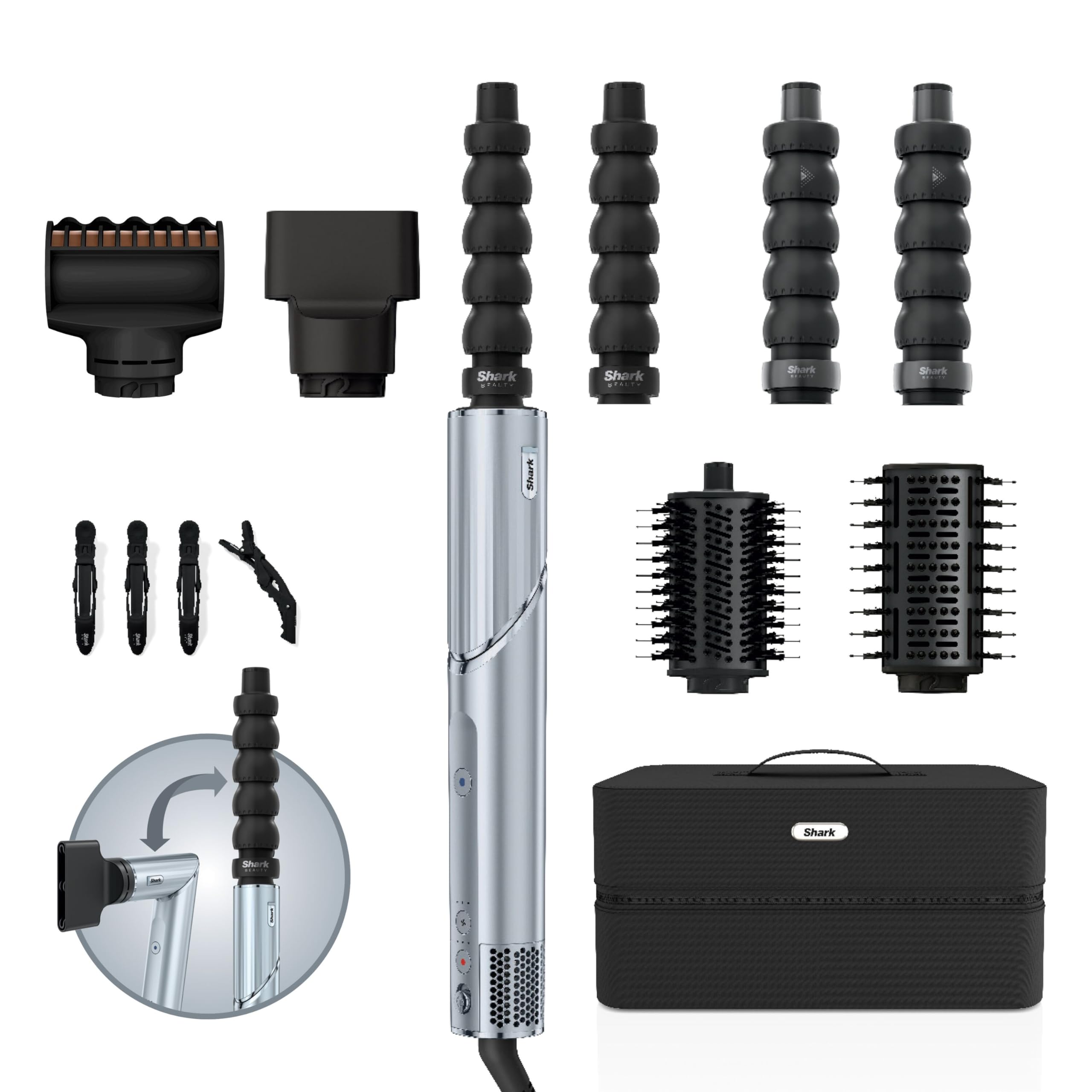 Shark FlexStyle Haarstyler und -trockner Limited Edition Glacial Blue HD476WHEU 